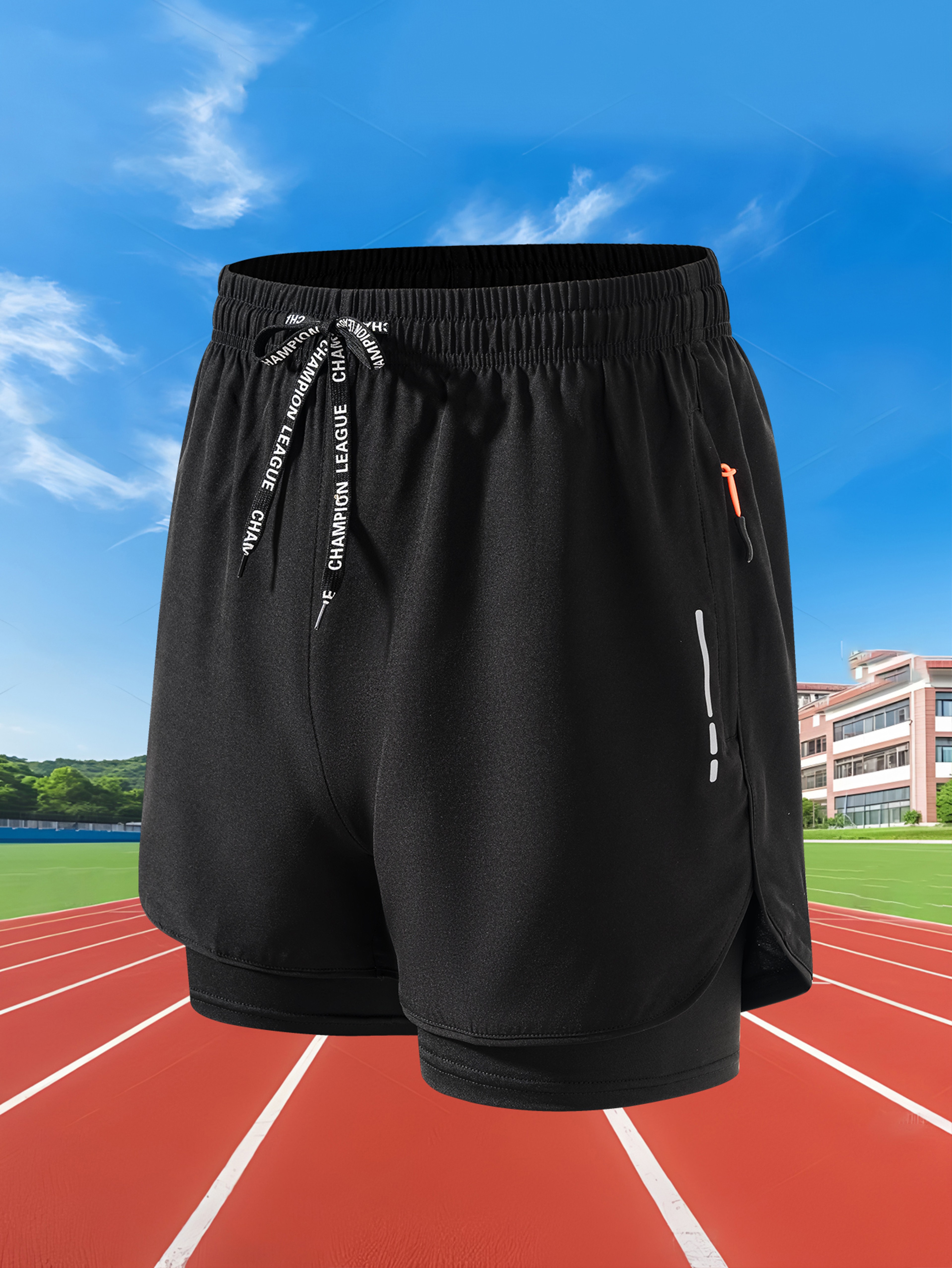 Men Running Shorts Quick Dry Gym Training Workout Shorts 4