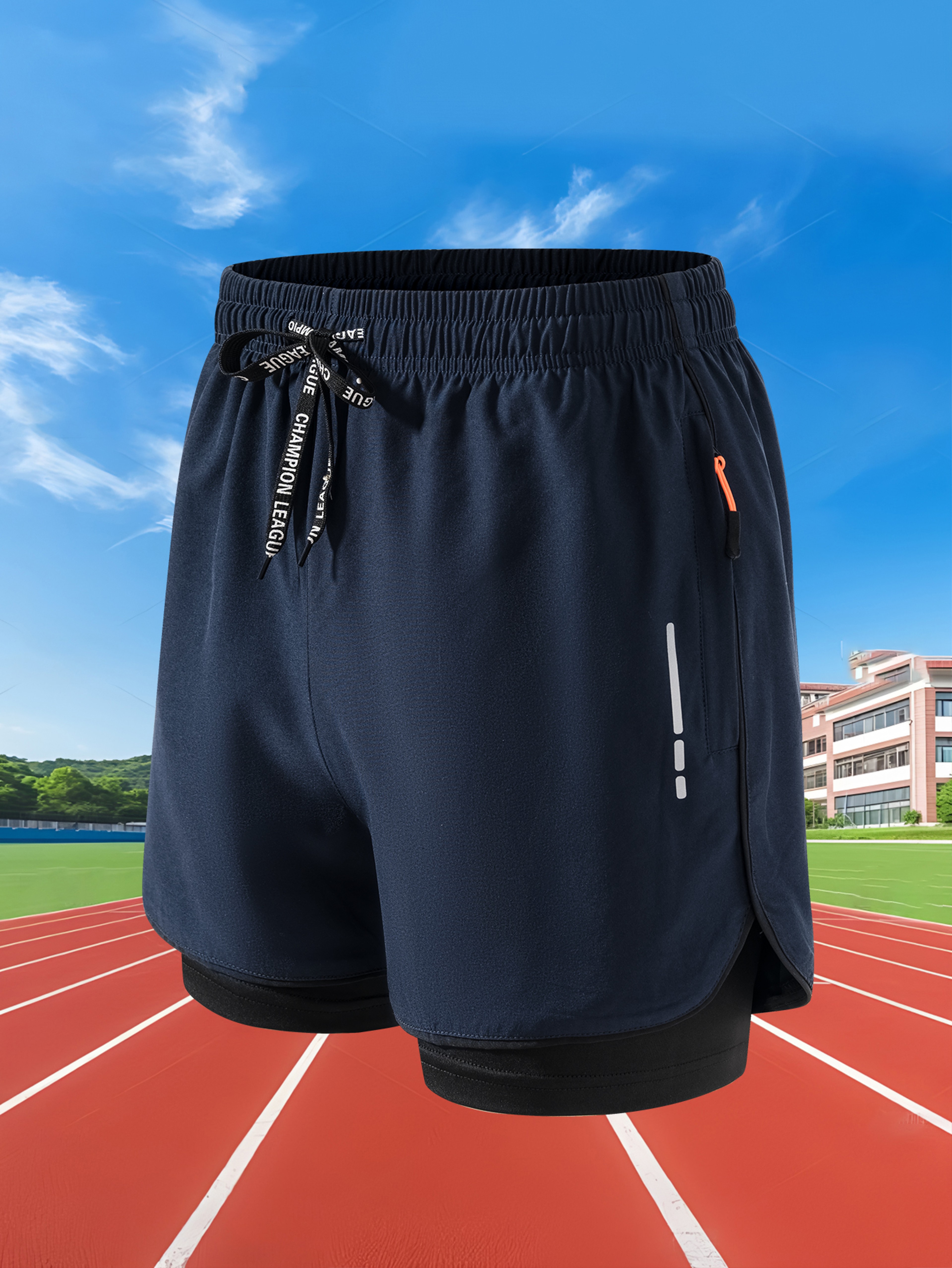 Men Running Shorts Quick Dry Gym Training Workout Shorts 5