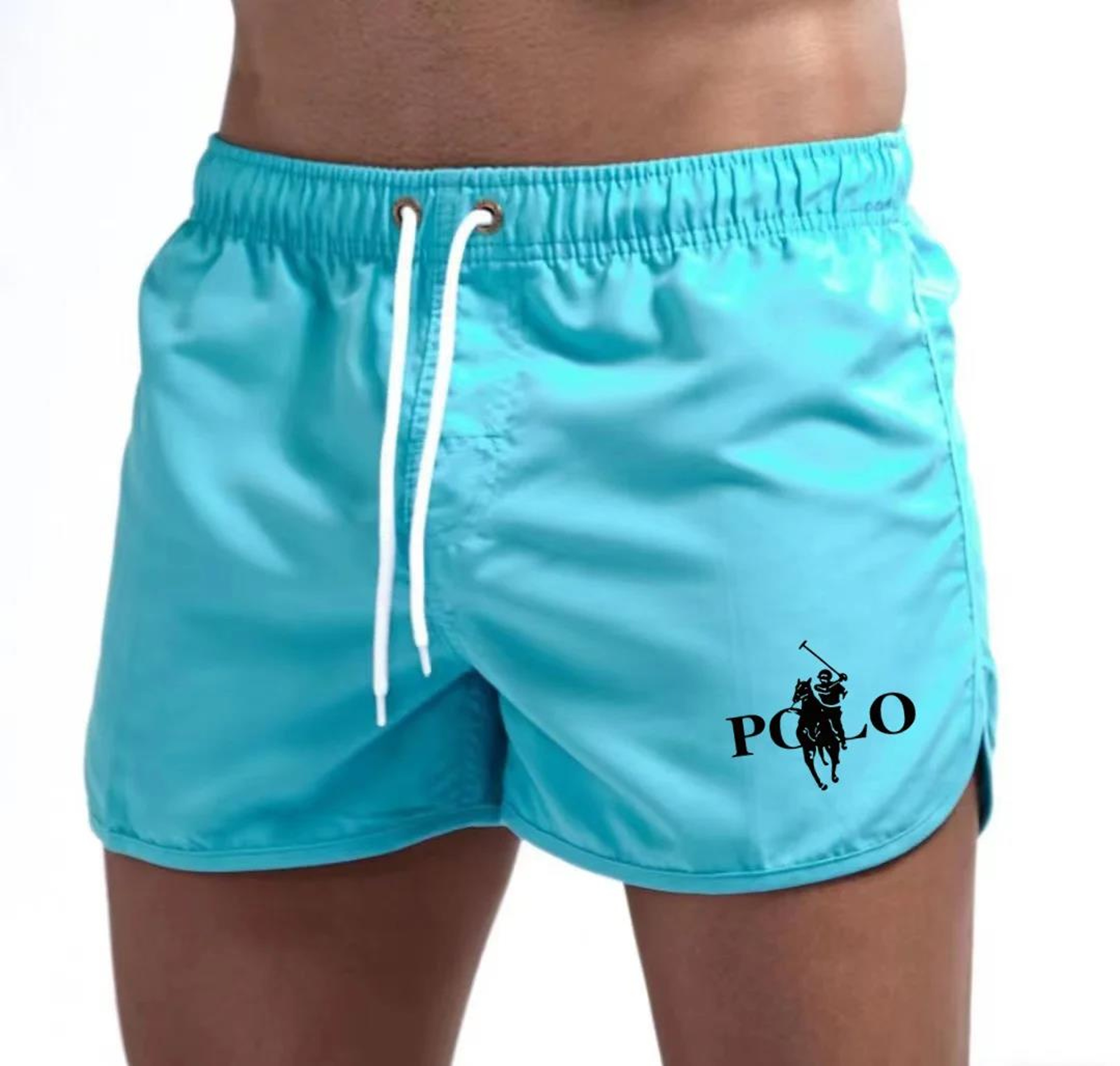 Mens Printed Beach Shorts Lightweight Quick Dry Casual Swim Shorts 4