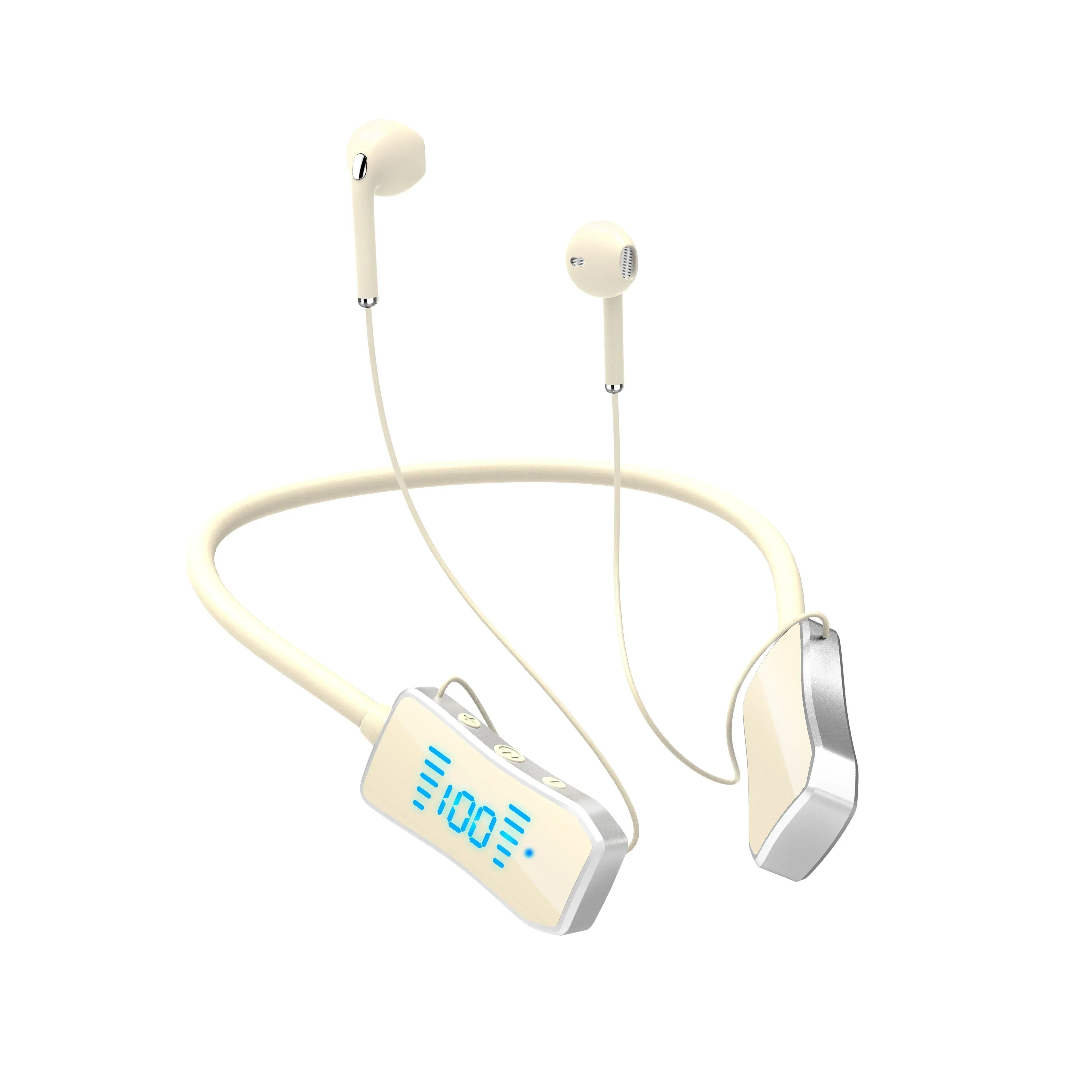 Magnetic LED Display Wireless Neckband Earphones – view 9