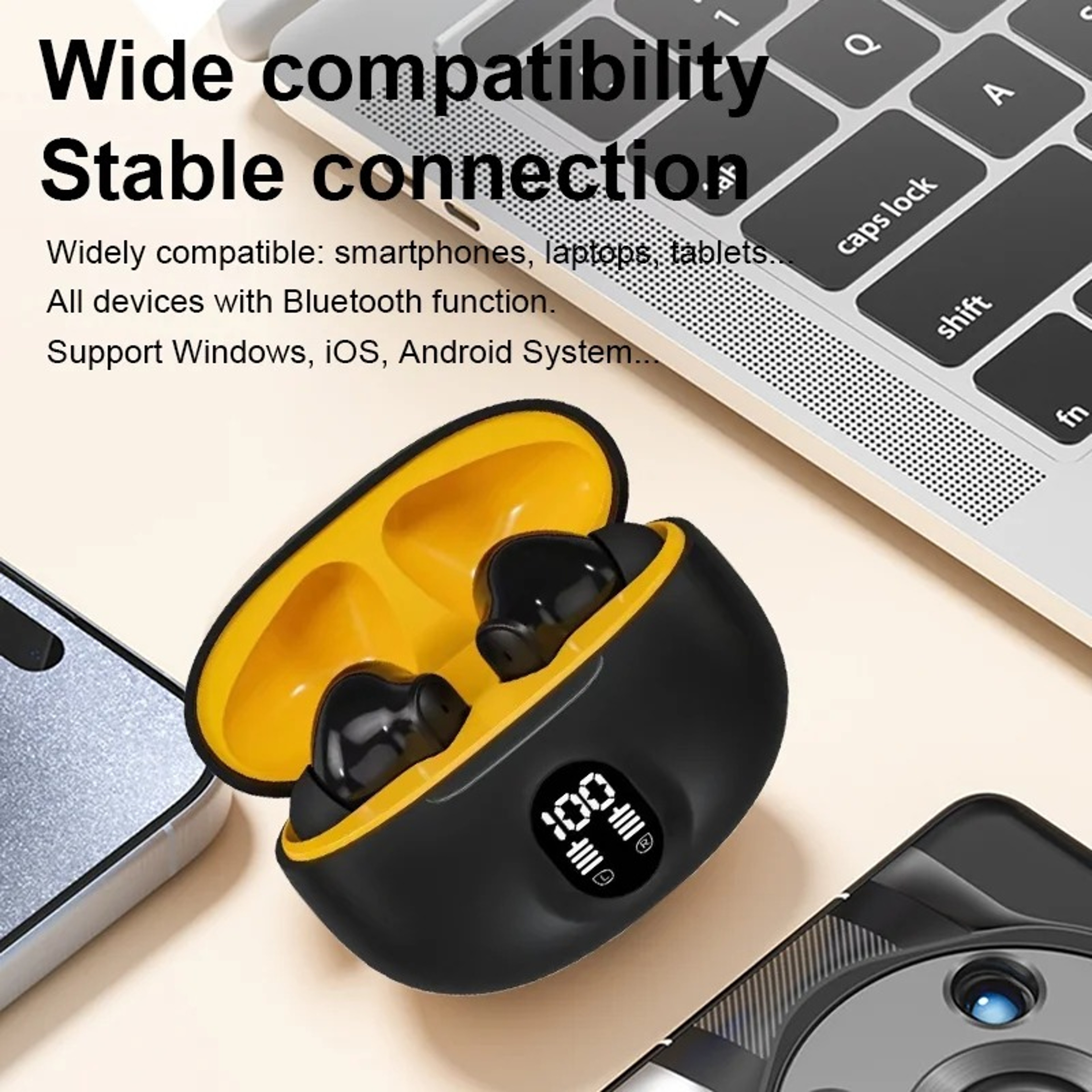 Bluetooth Wireless Earbuds with LED Display – view 4