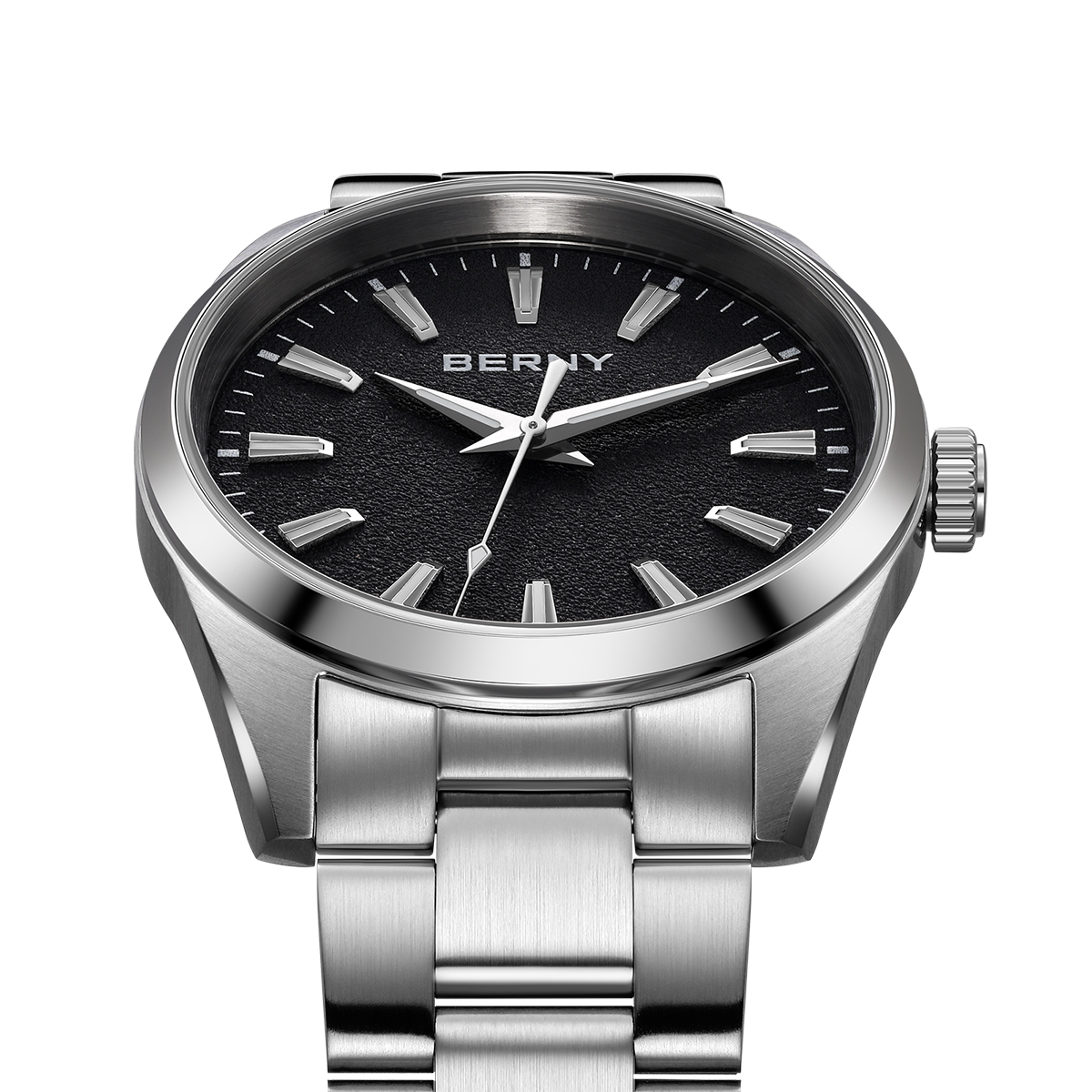 Sapphire Luminous Mens Quartz Watch Stainless Steel Business Watch 1