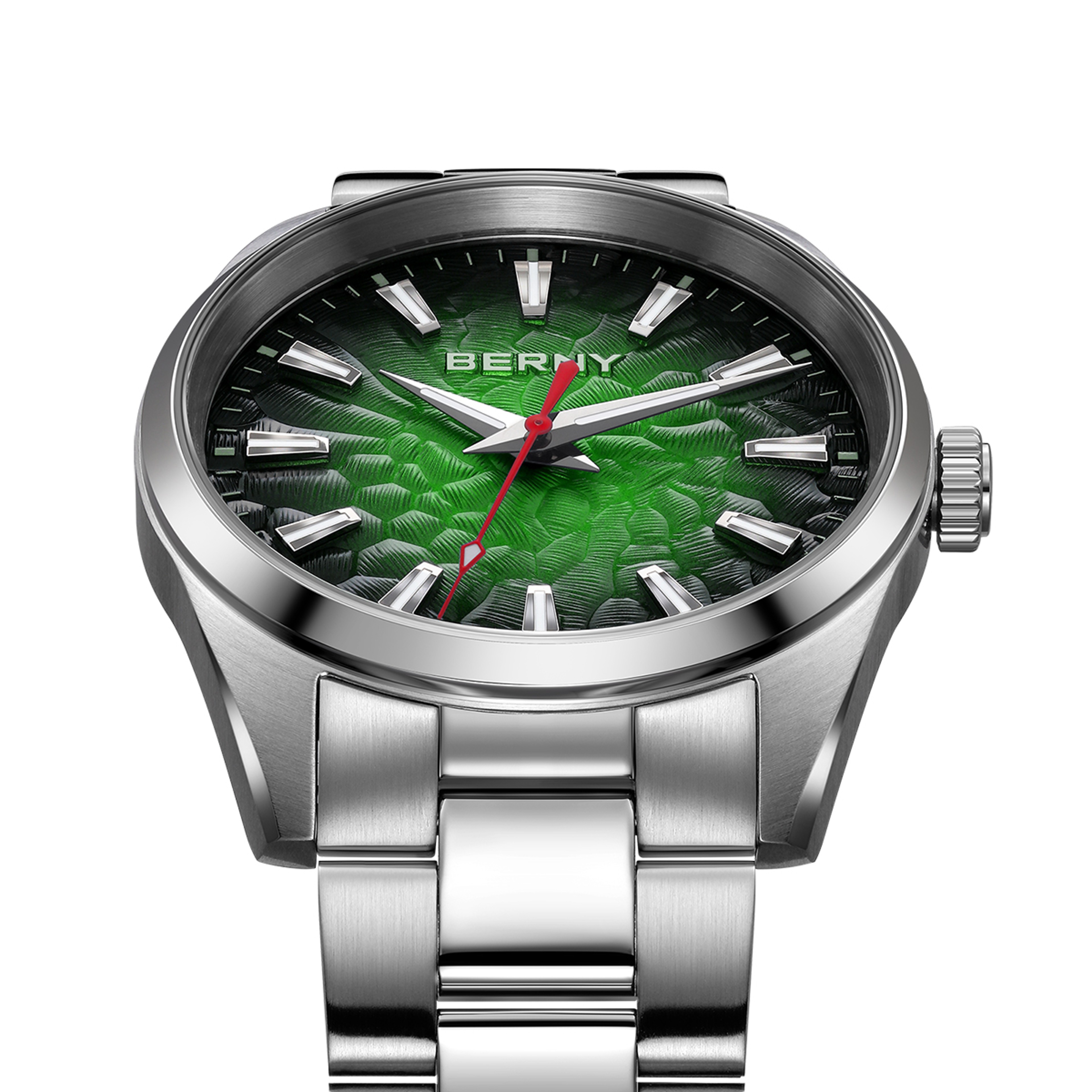 Sapphire Quartz Mens Watch Waterproof Stainless Steel Business Watch 1