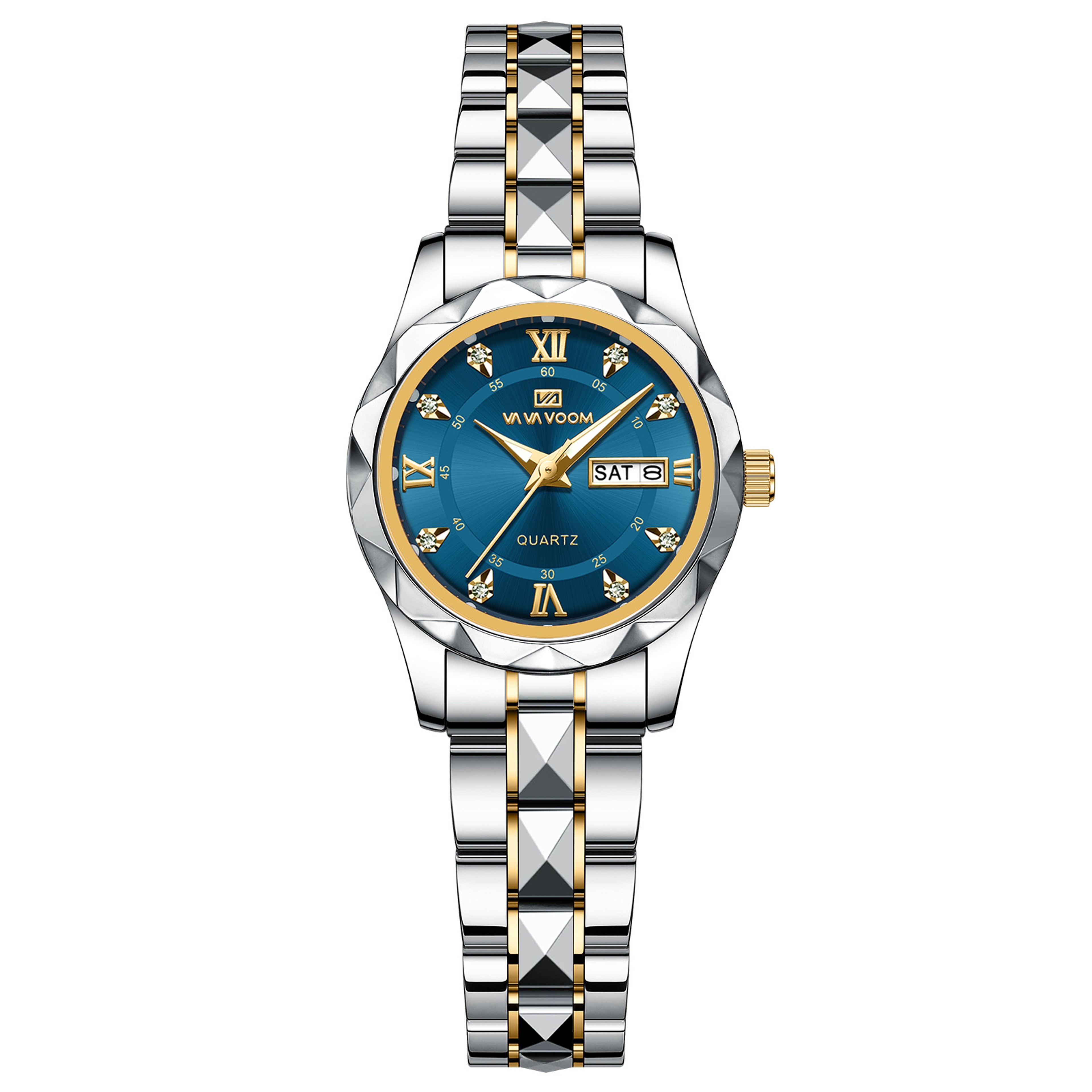 Luxury Diamond Women Quartz Watch 28mm Stainless Steel Waterproof Dress Watch – view 7