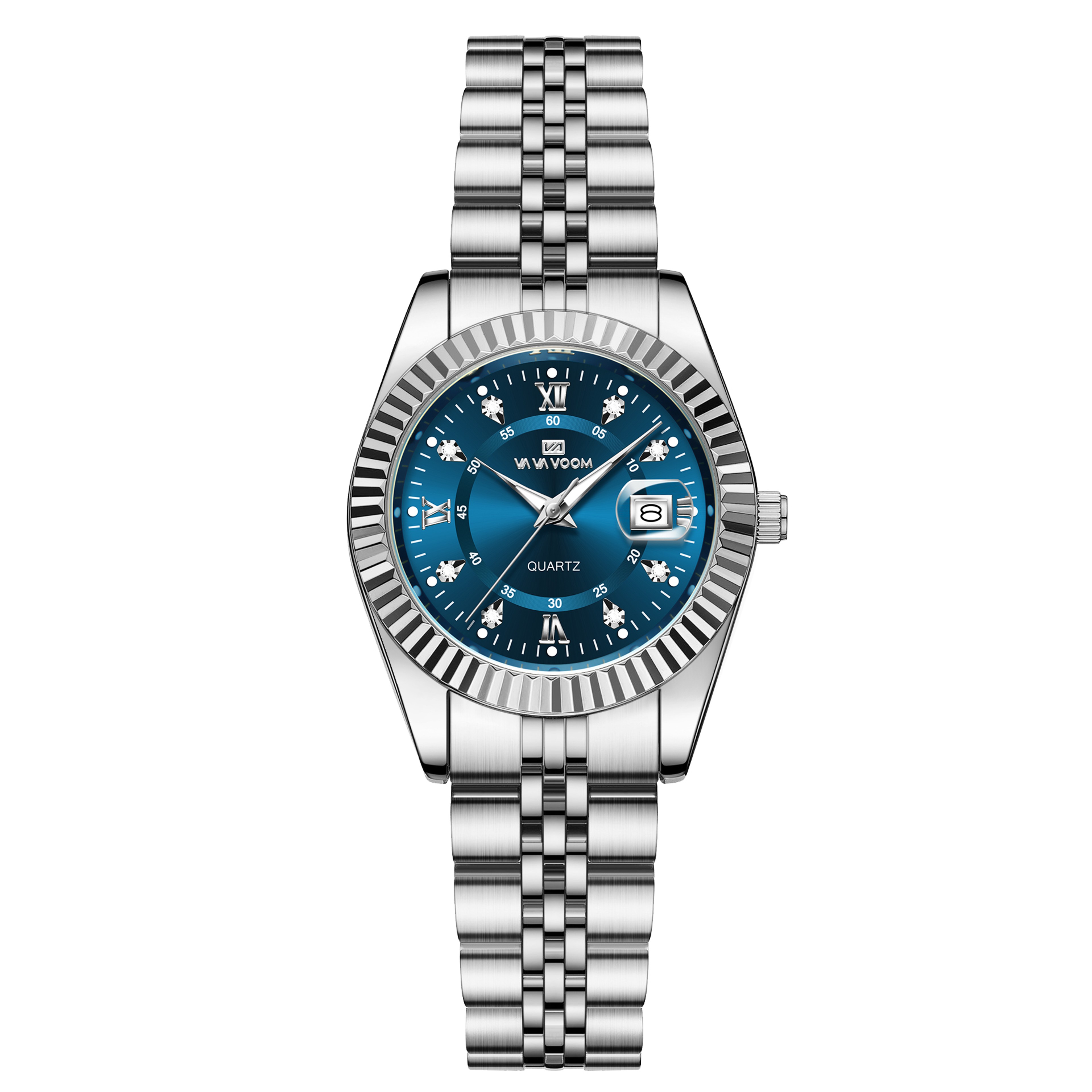 Luxury Diamond Women Quartz Watch 28mm Stainless Steel Waterproof Dress Watch – view 10