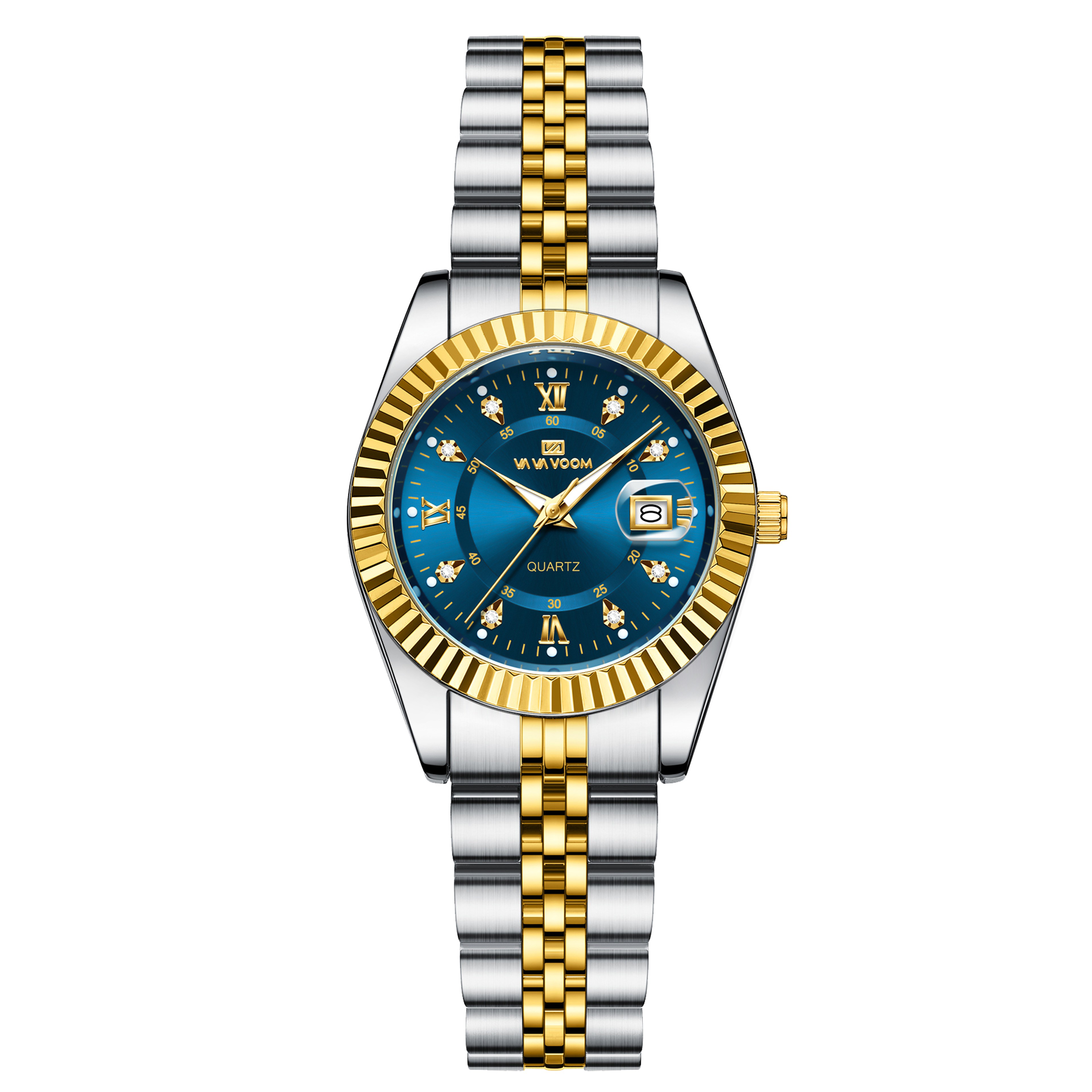 Luxury Diamond Women Quartz Watch 28mm Stainless Steel Waterproof Dress Watch – view 12