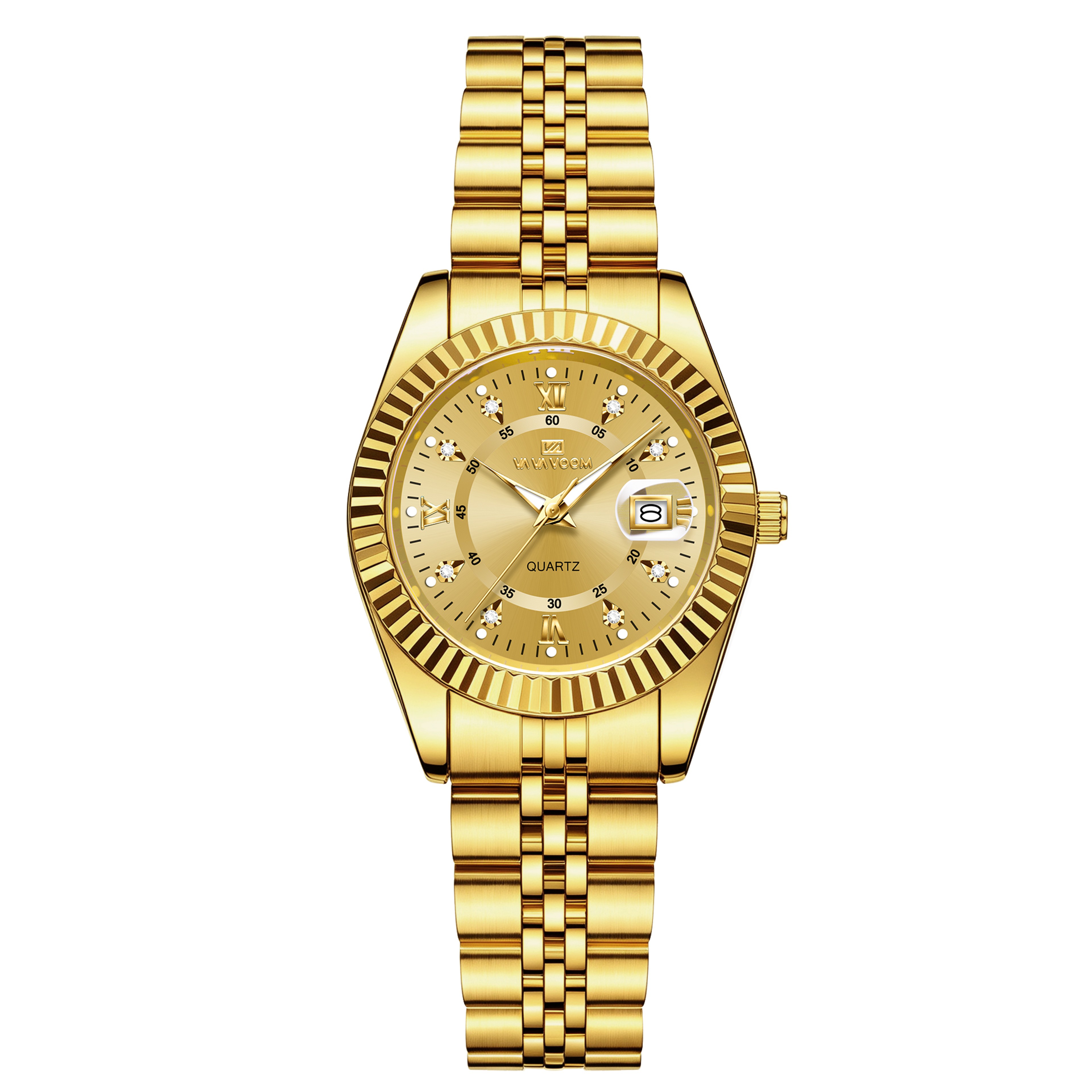 Luxury Diamond Women Quartz Watch 28mm Stainless Steel Waterproof Dress Watch – view 13