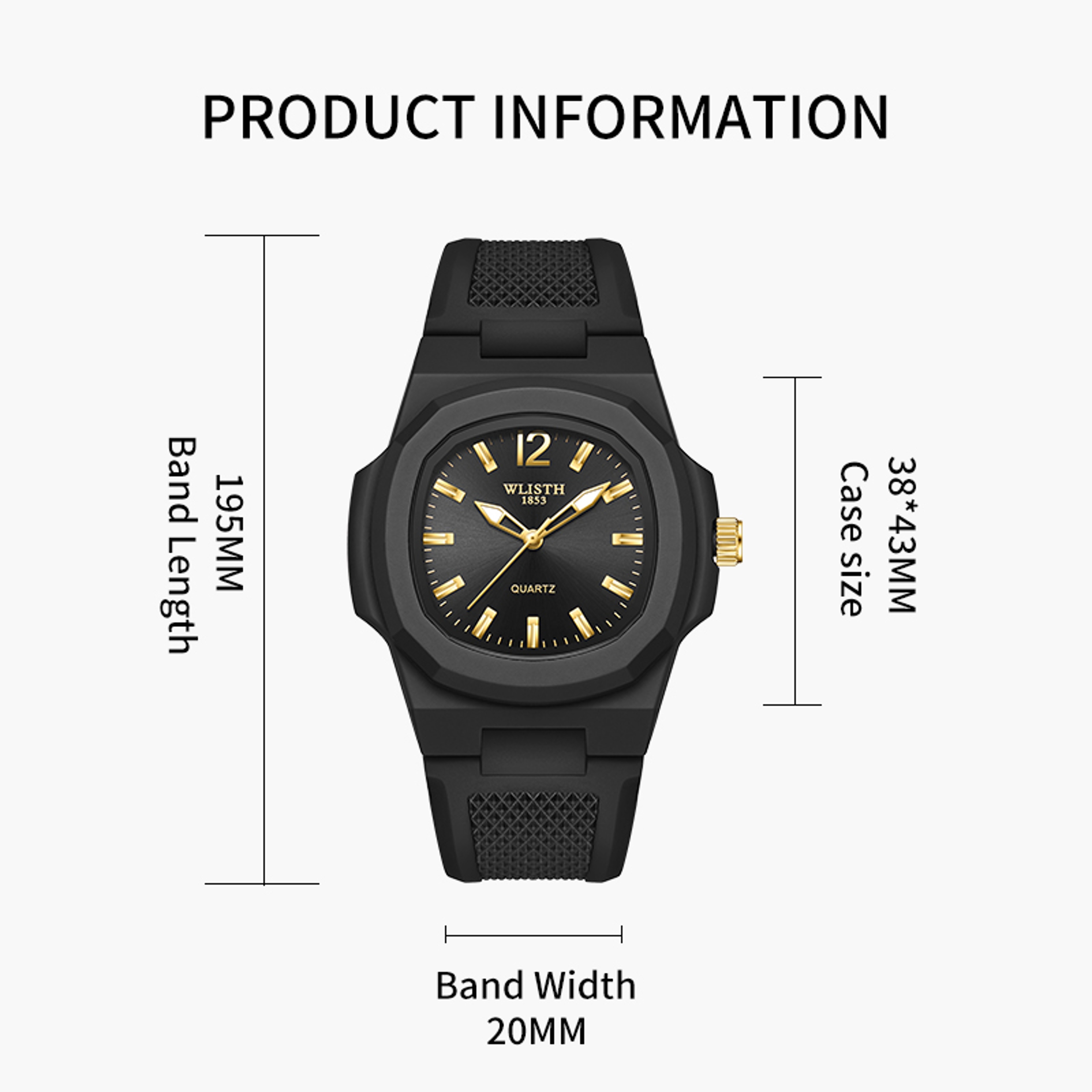 Luxury Waterproof Quartz Watch For Men Business Luminous Dress Wristwatch 3
