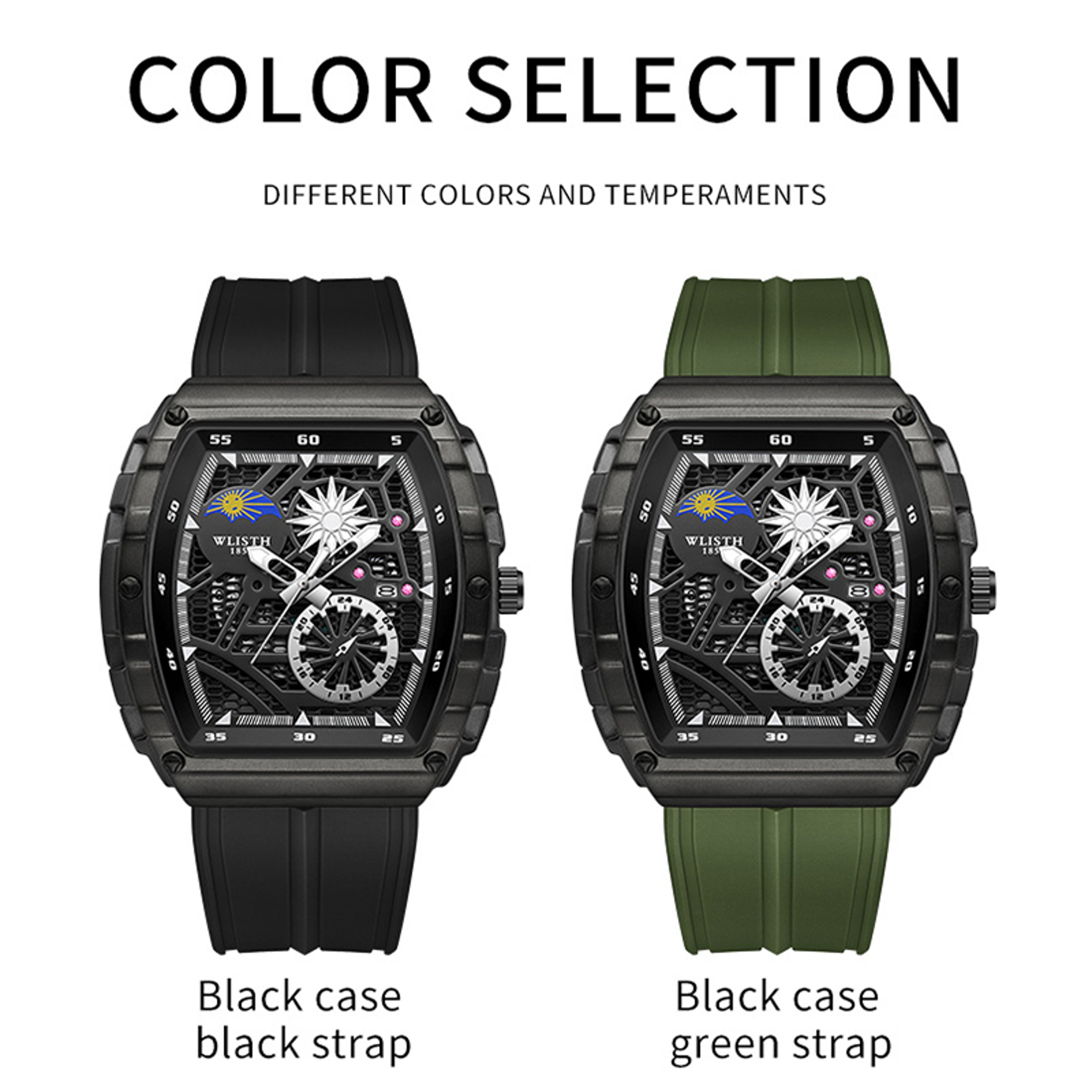 Mens Wine Barrel Skeleton Quartz Watch for Stylish Everyday Wear – view 5