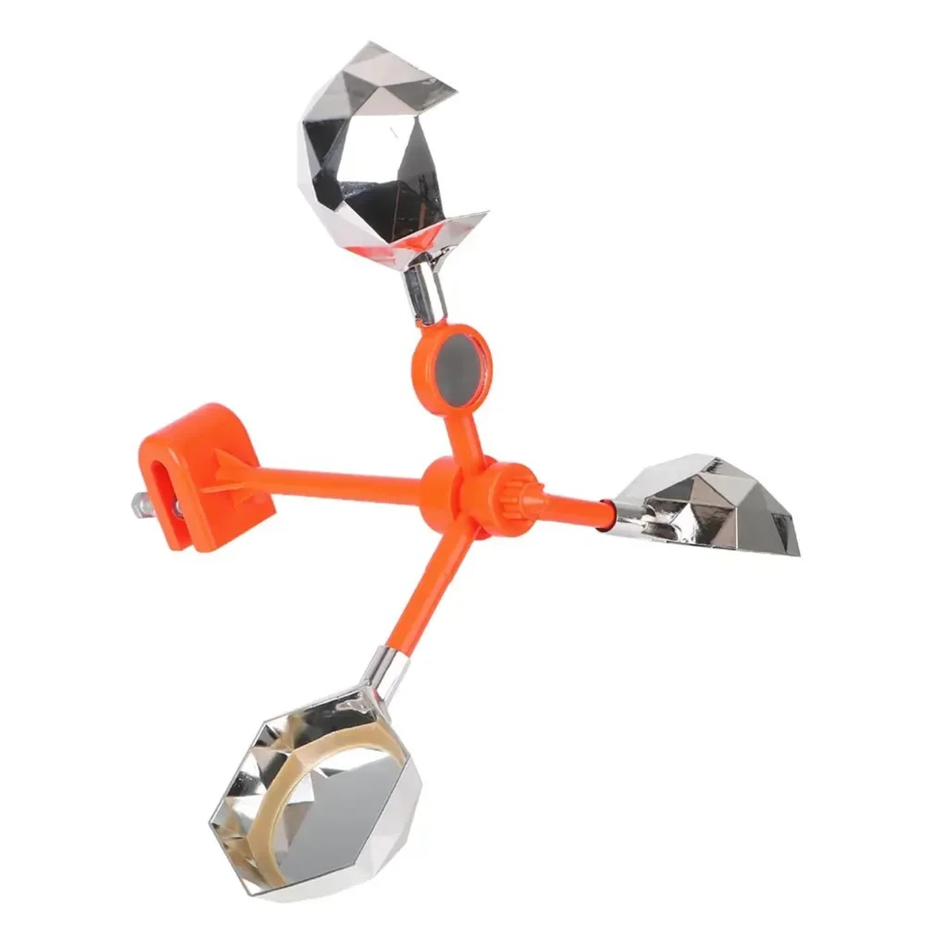 Solar Wind Powered Spinning Bird Deterrent with Reflective Scarecrow and Sound – view 5