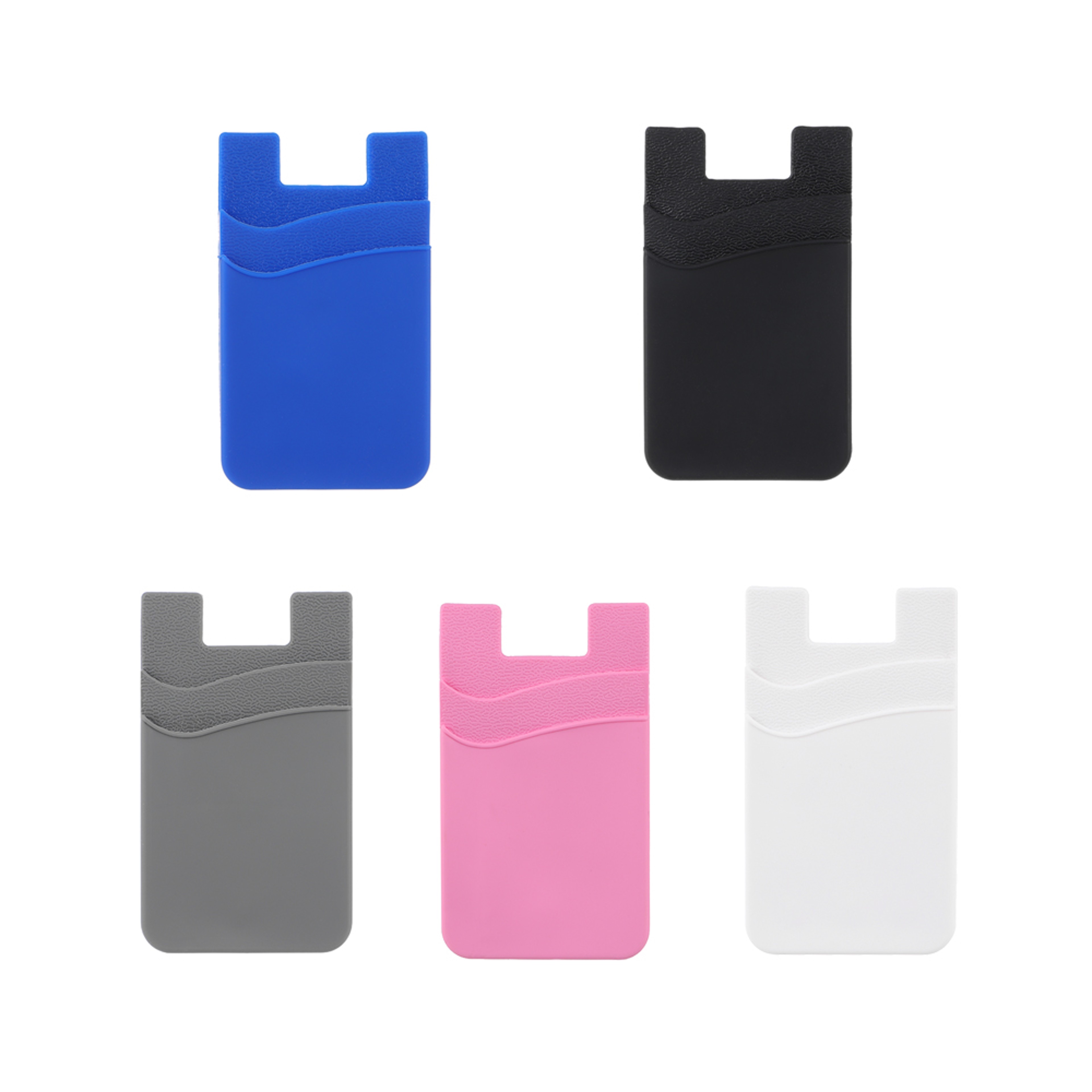 Slim Silicone Phone Card Holder Stick On Phone Wallet 4