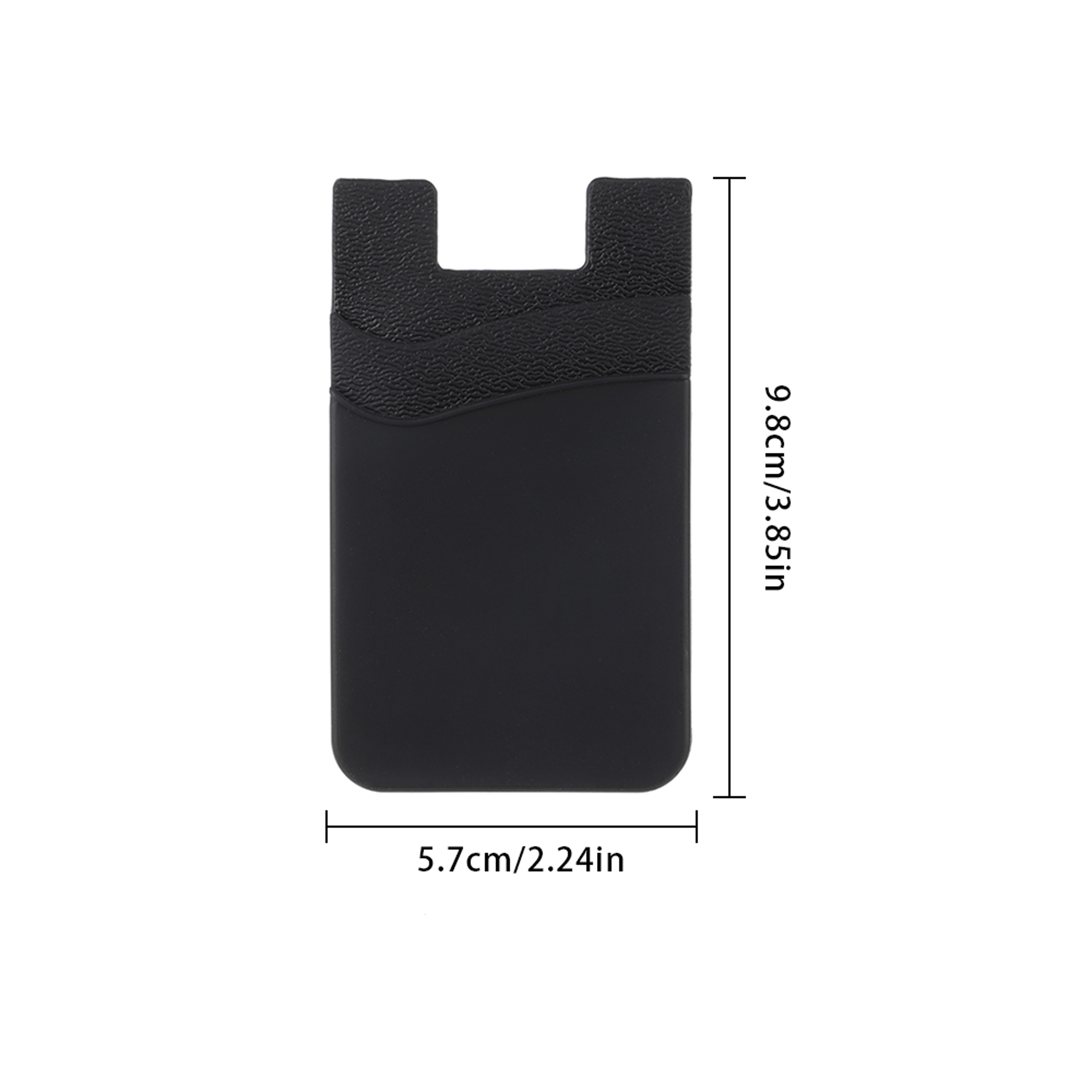 Slim Silicone Phone Card Holder Stick On Phone Wallet 5