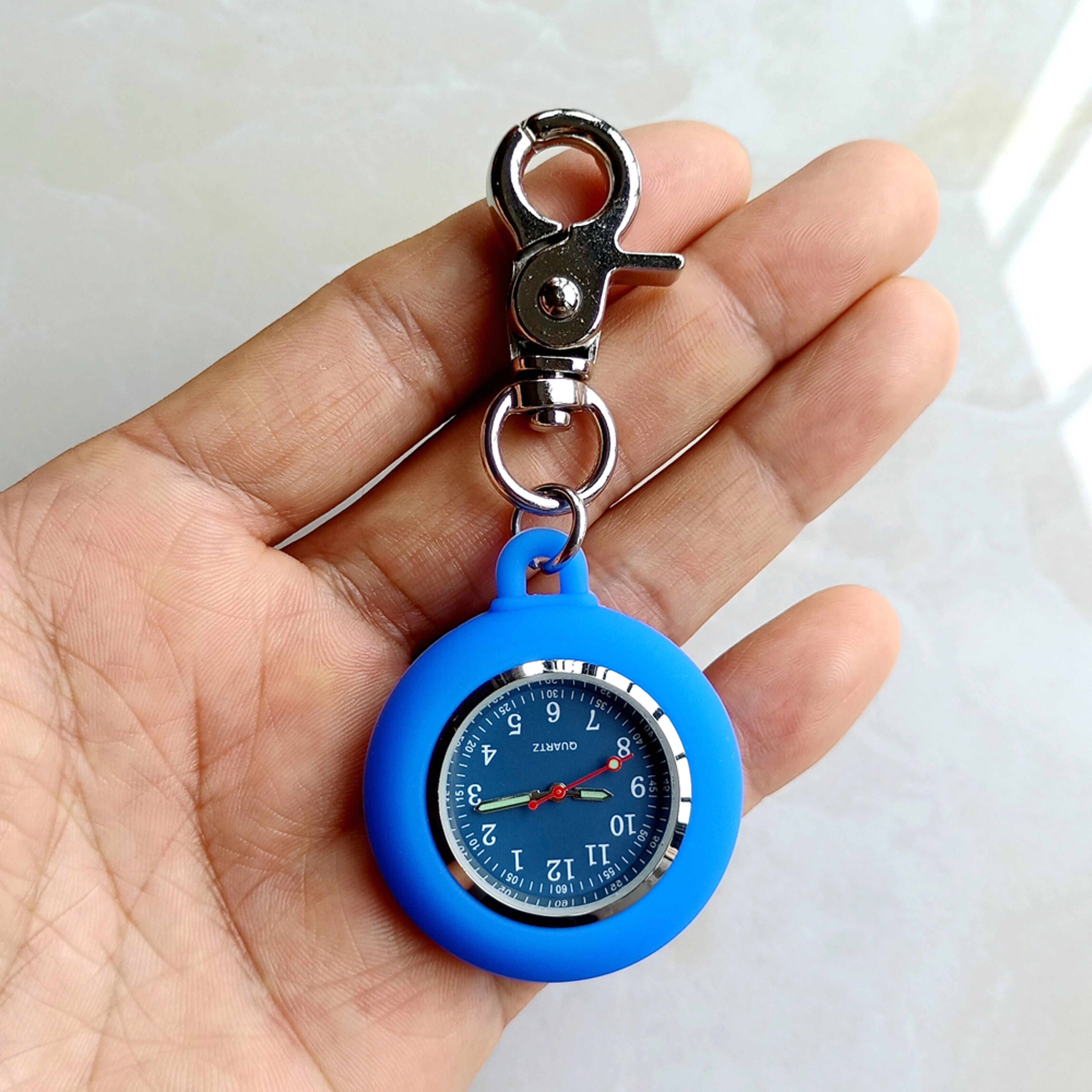Silicone Nurse Watch Clip On Carabiner Pocket Watch for Nurses Doctors Students – view 13