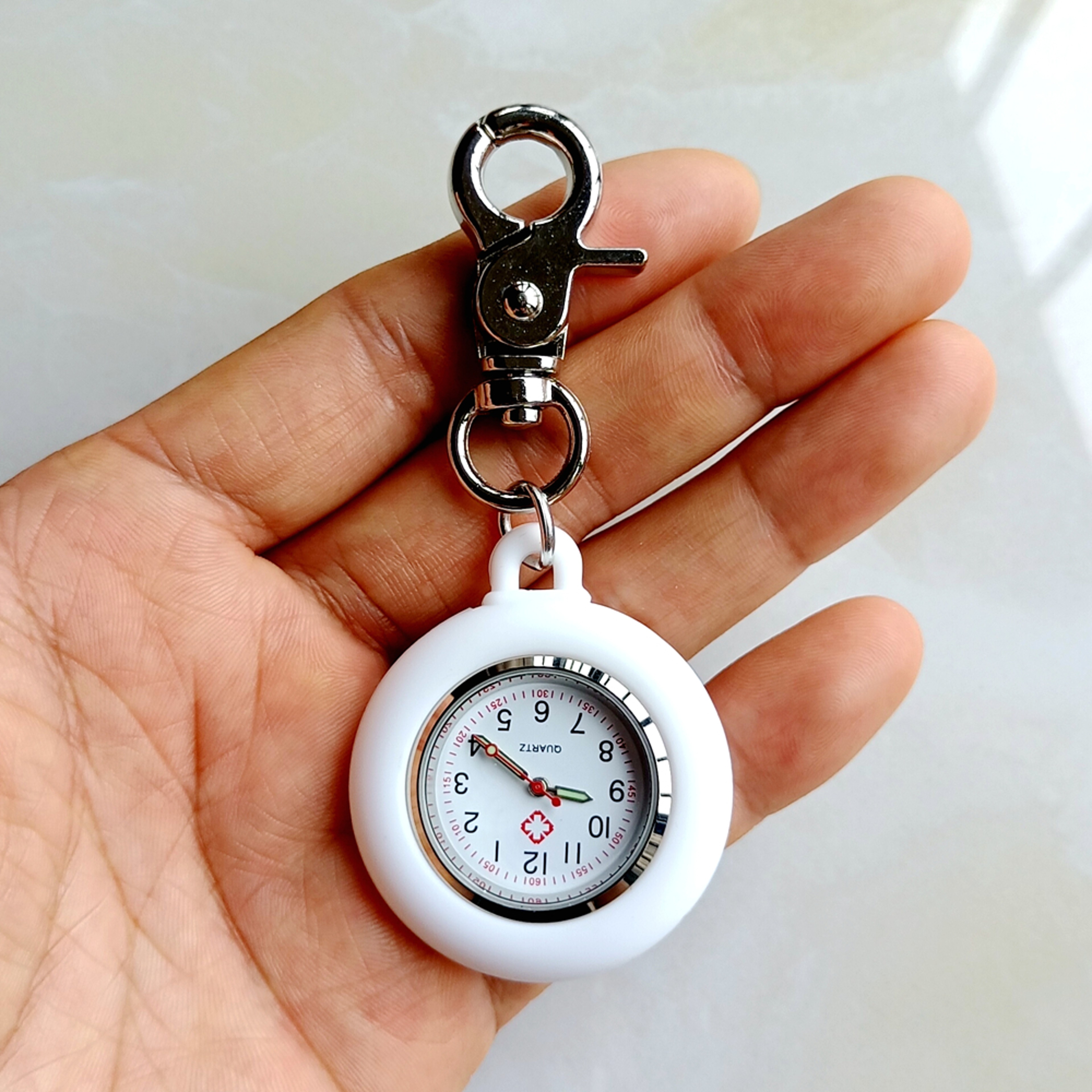 Silicone Nurse Watch Clip On Carabiner Pocket Watch for Nurses Doctors Students – view 18