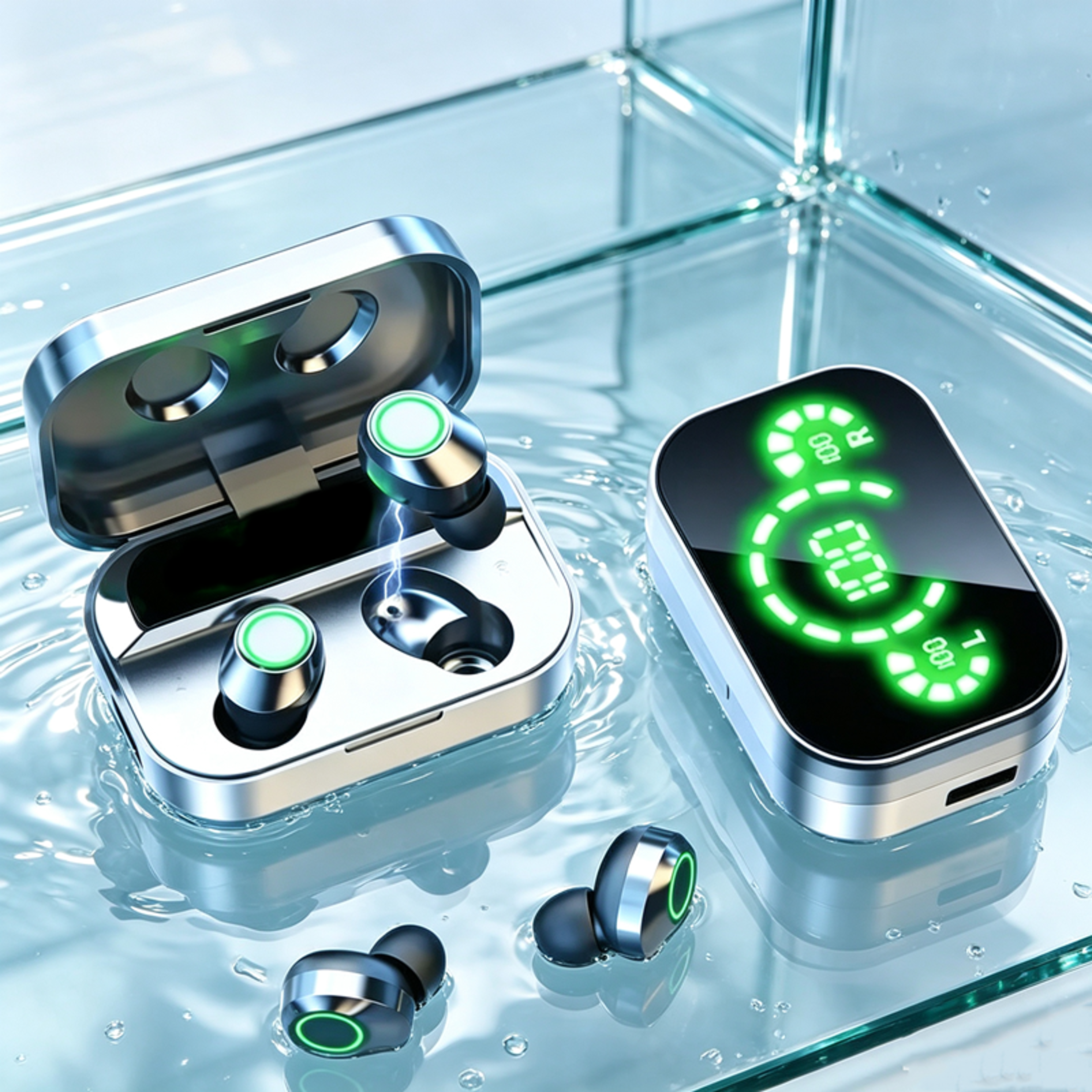 True Wireless In Ear Earphones with Active Noise Cancellation and Bluetooth – view 1