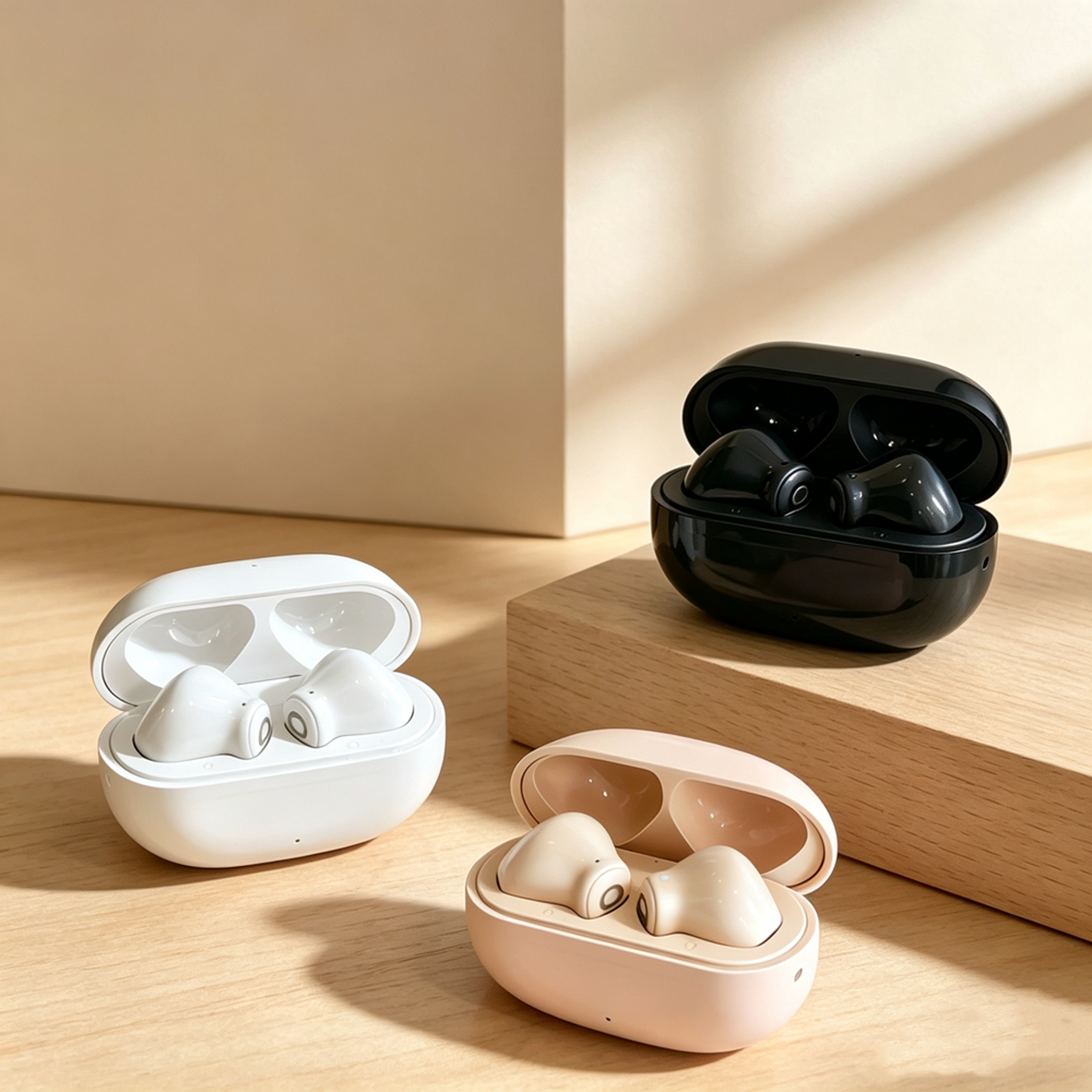 Wireless Bluetooth Earphones with Active Noise Cancellation Charging Case – view 2