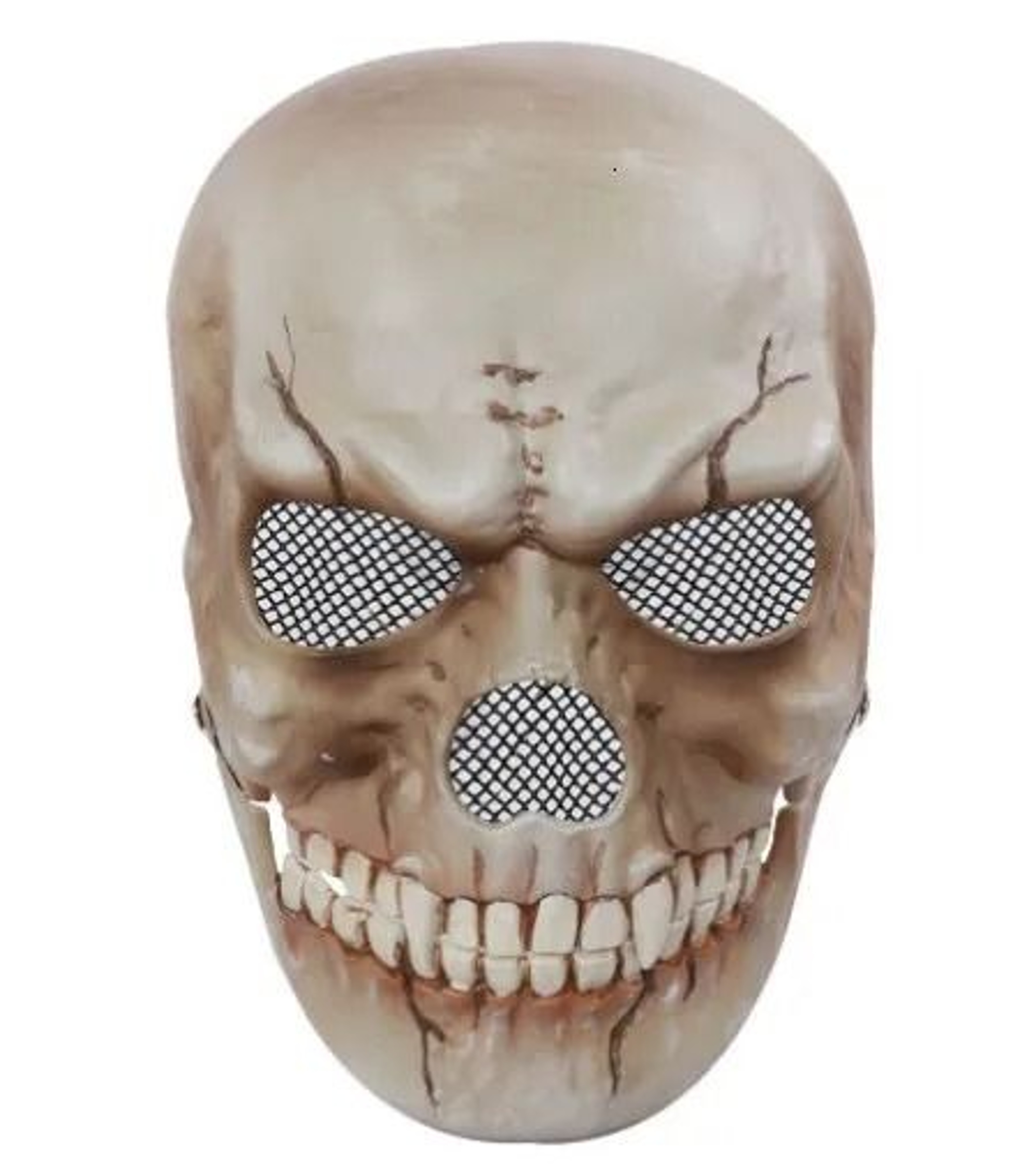 Halloween Skull Mask Full Head Latex Horror Helmet With Movable Jaw 0