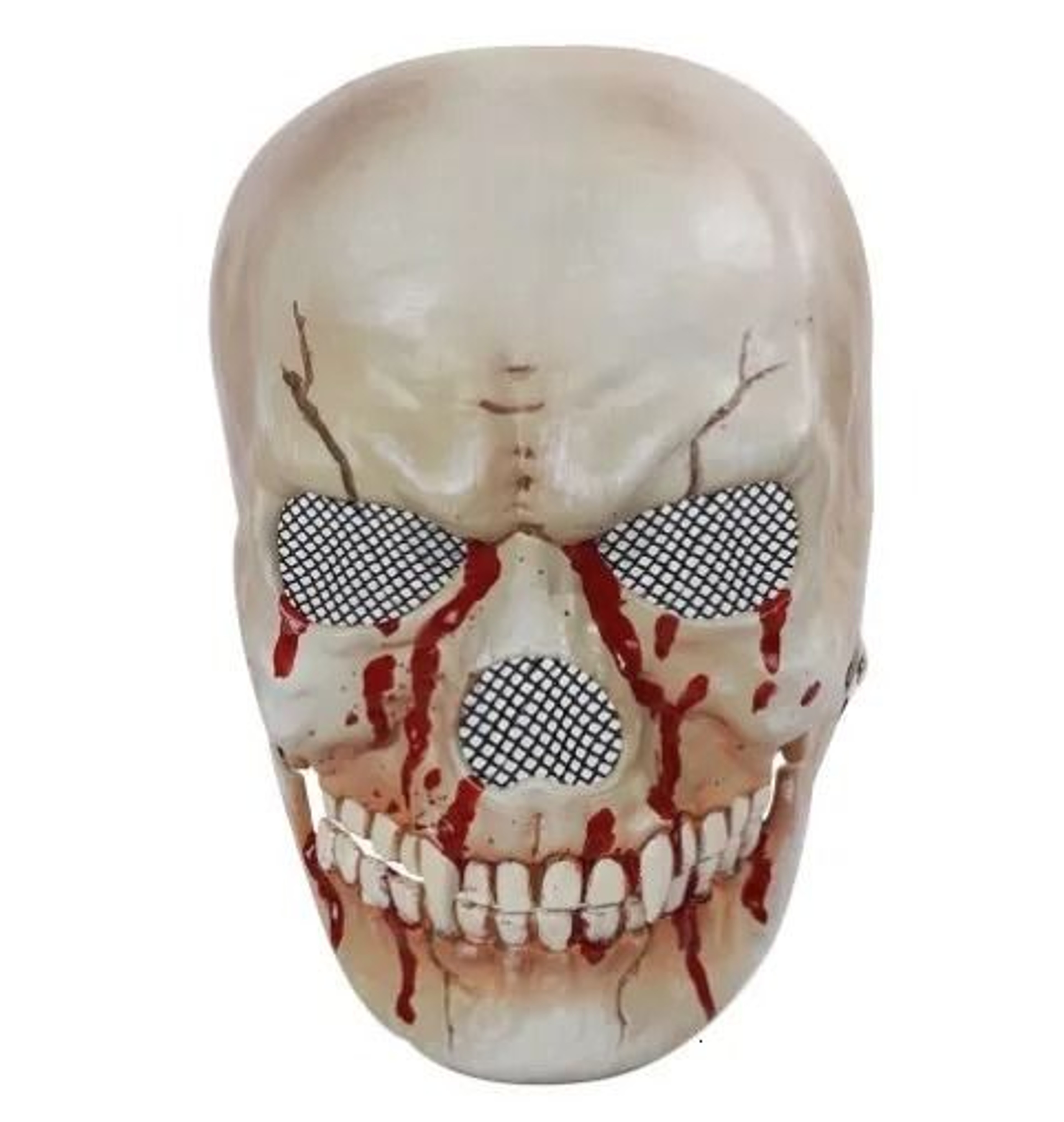 Halloween Skull Mask Full Head Latex Horror Helmet With Movable Jaw 4