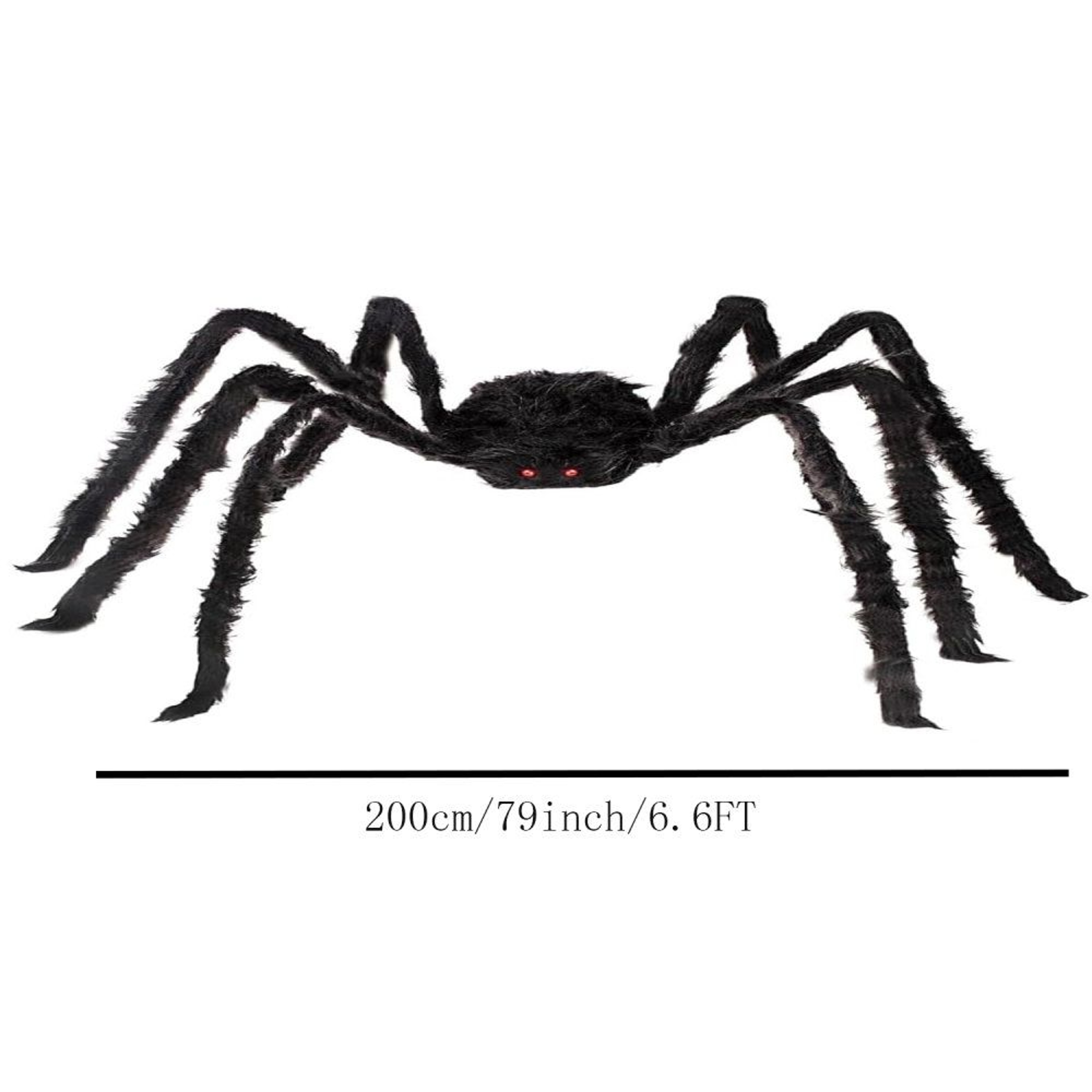 Giant Halloween Spider Decorations With Bendable Legs And Red Eyes 1