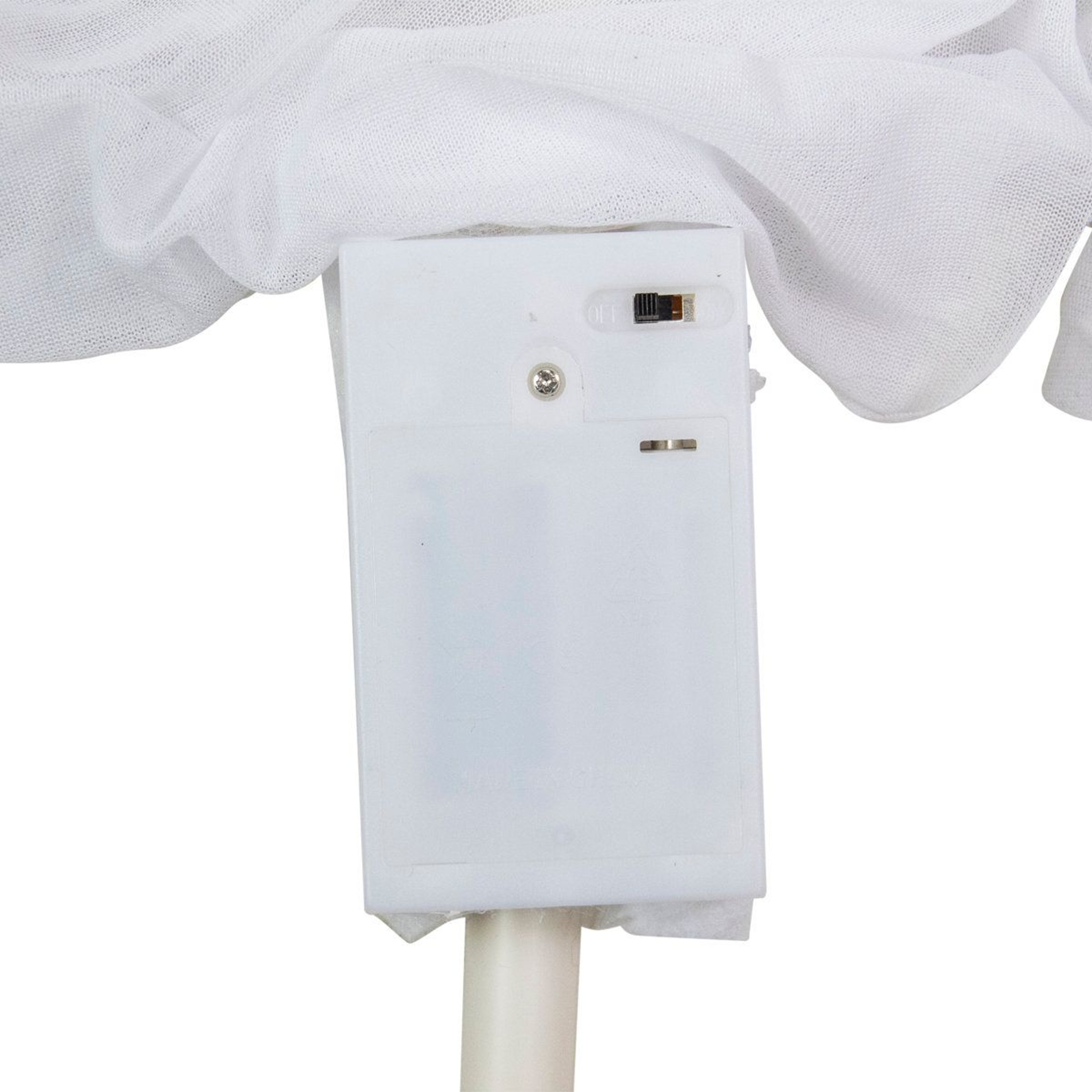 Lighted White Ghost Halloween Lawn Stakes 1