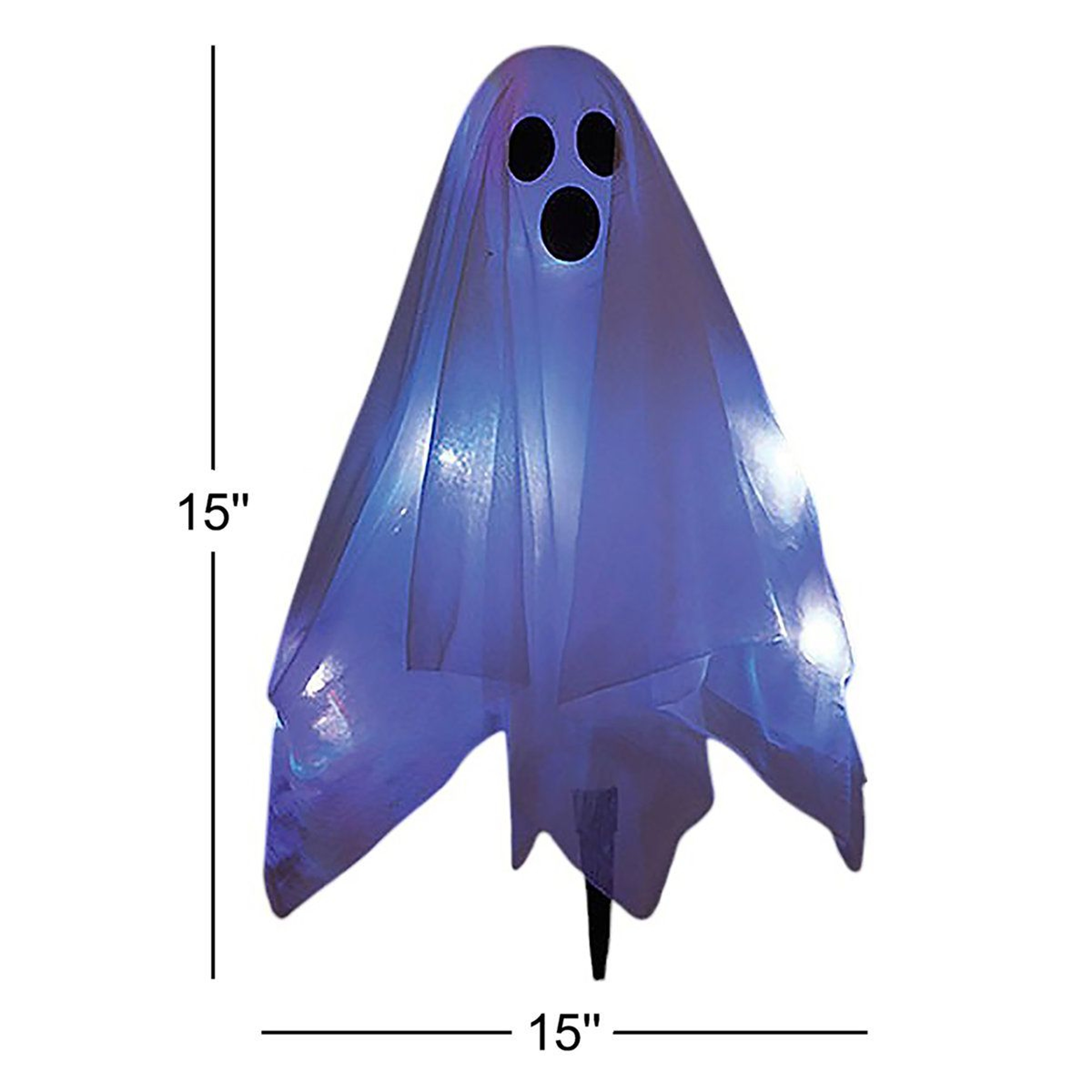 LED Lighted Ghost Yard Display Battery Powered Halloween Decoration 1
