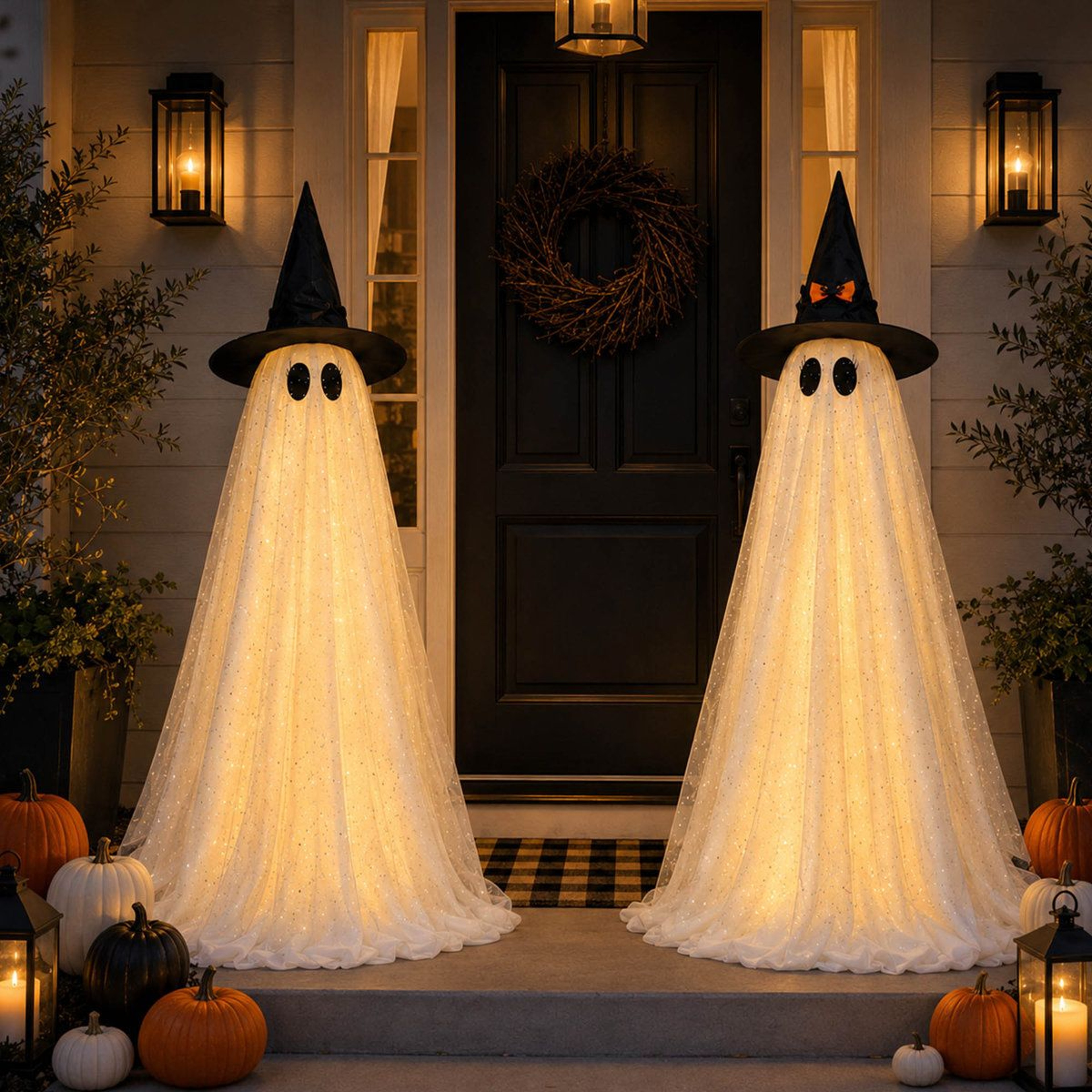 Lighted Halloween Ghost Yard Decorations With Remote And Timer 3