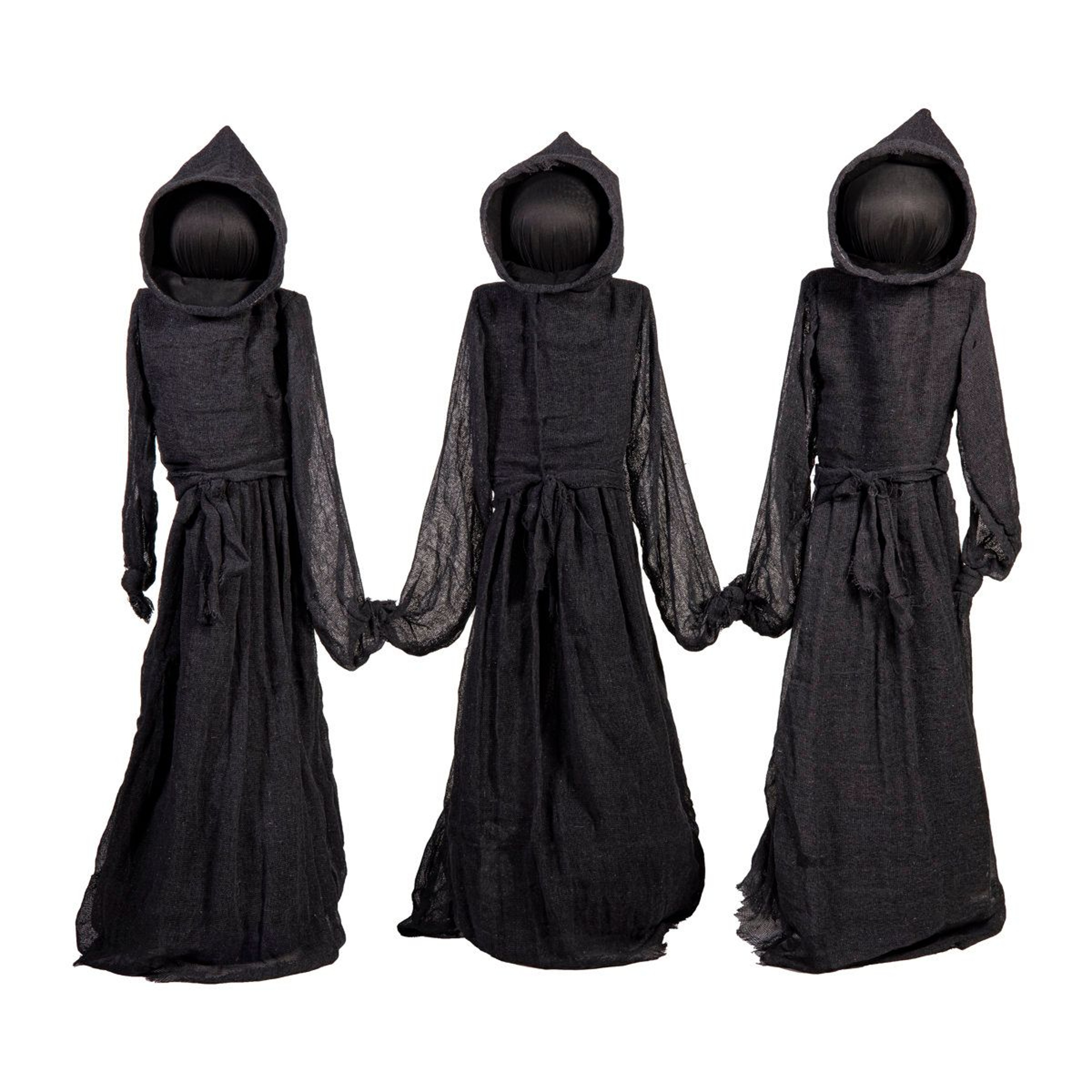 Lighted Cloaked Reaper Garden Stakes Halloween Decorations 4