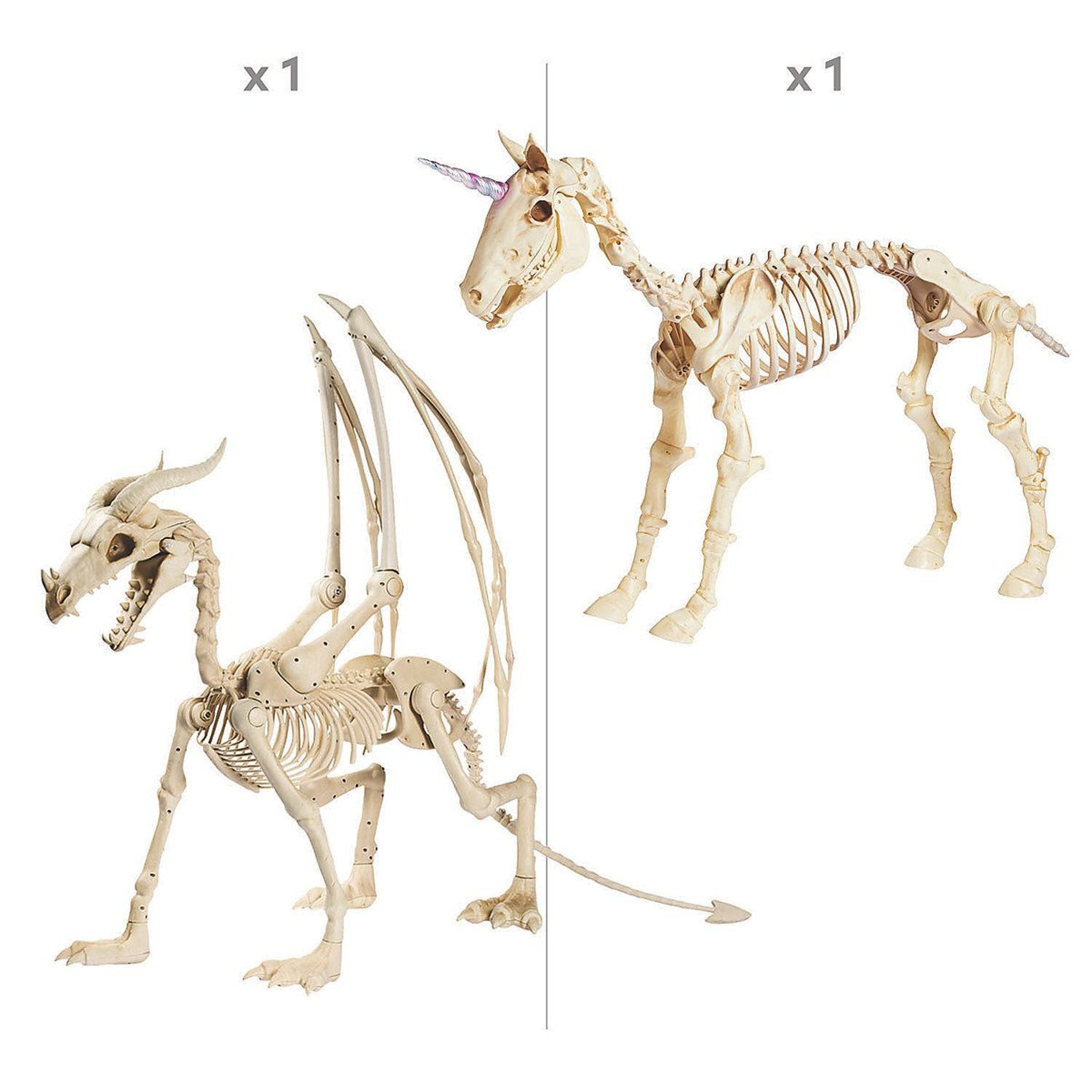 Freestanding Halloween Skeleton Figurine Outdoor Plastic Decoration 1