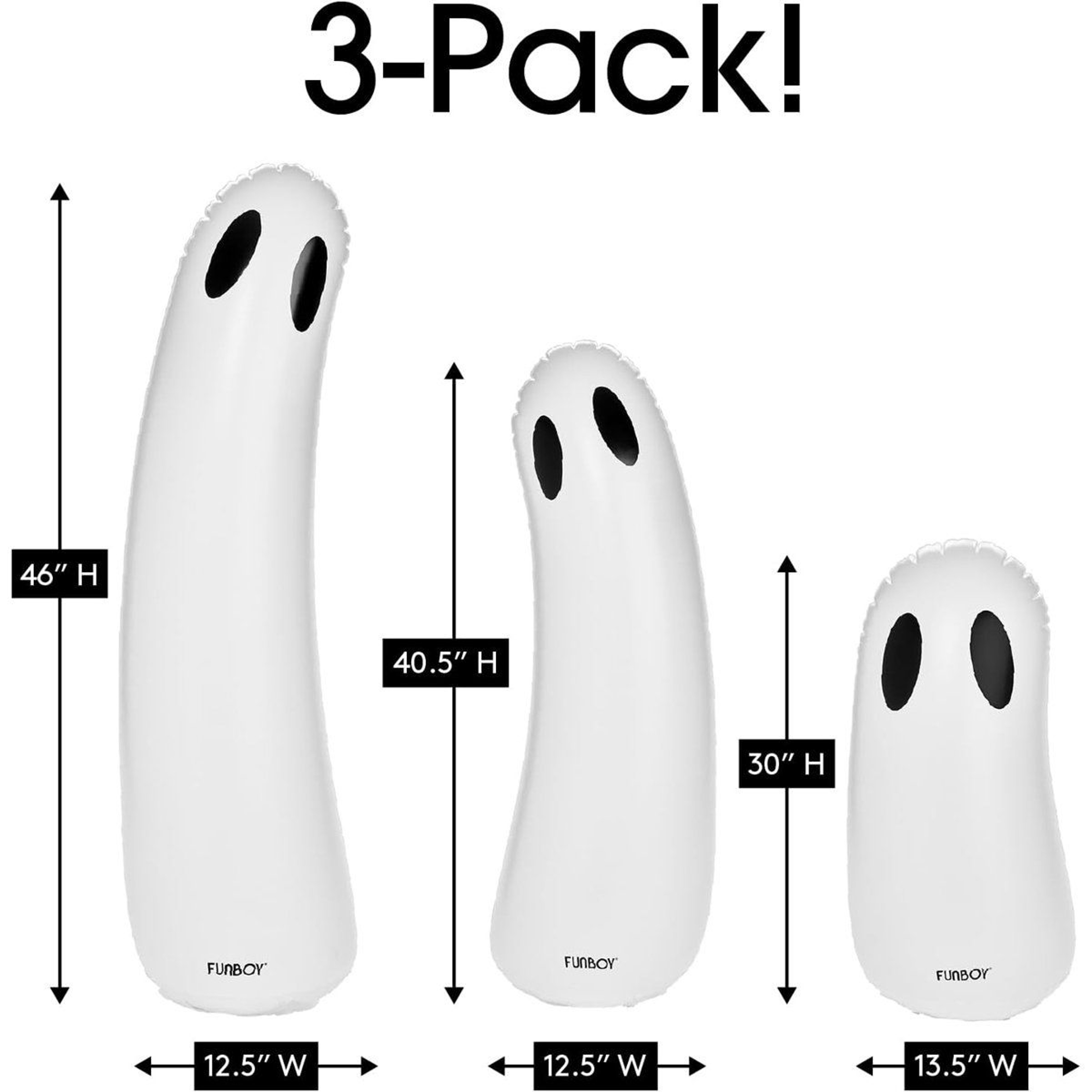 Standing Ghost Halloween Decorations With Multicolor LED Lights 4