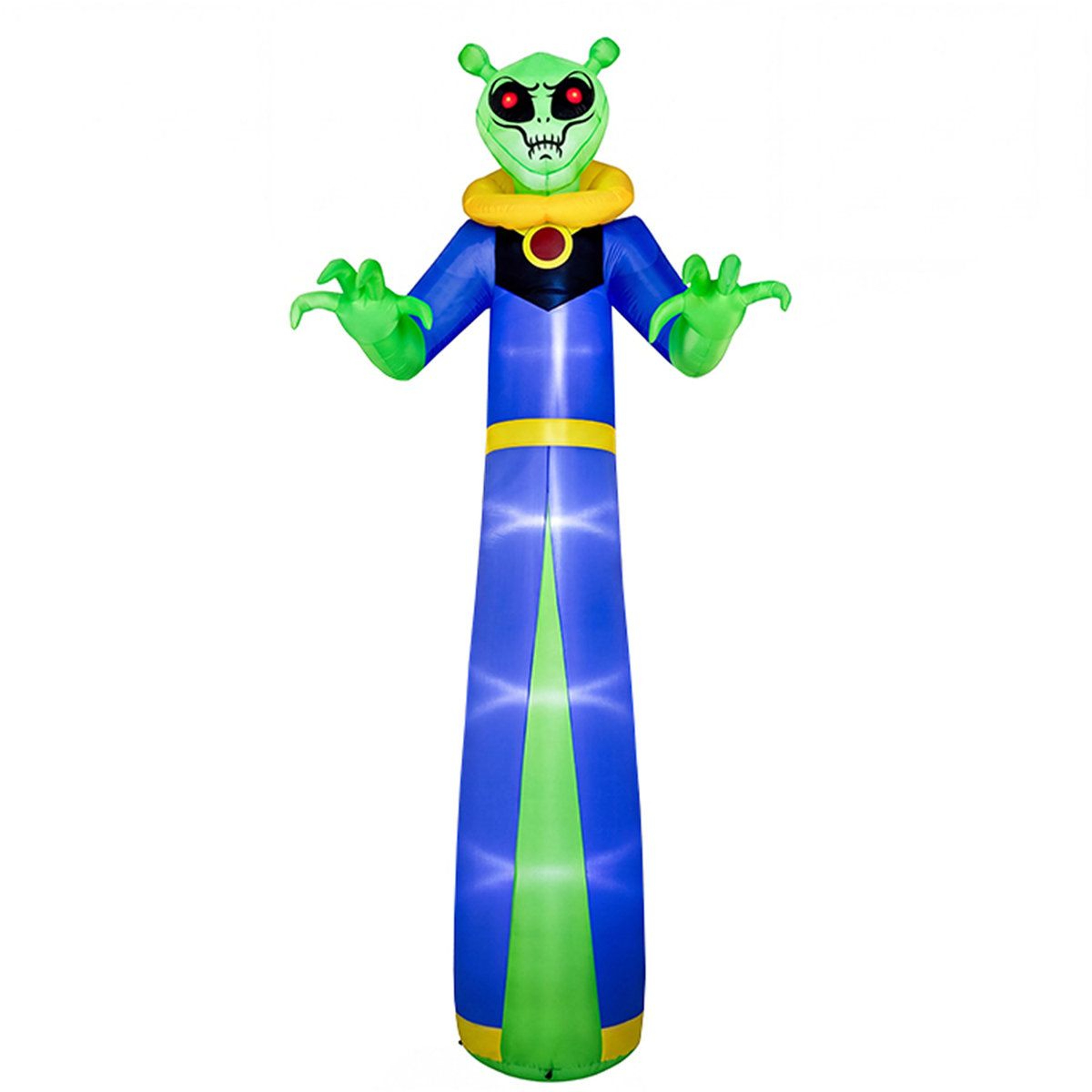 Halloween Inflatable Giant Alien Wizard Ghost With Red LED Eyes 0