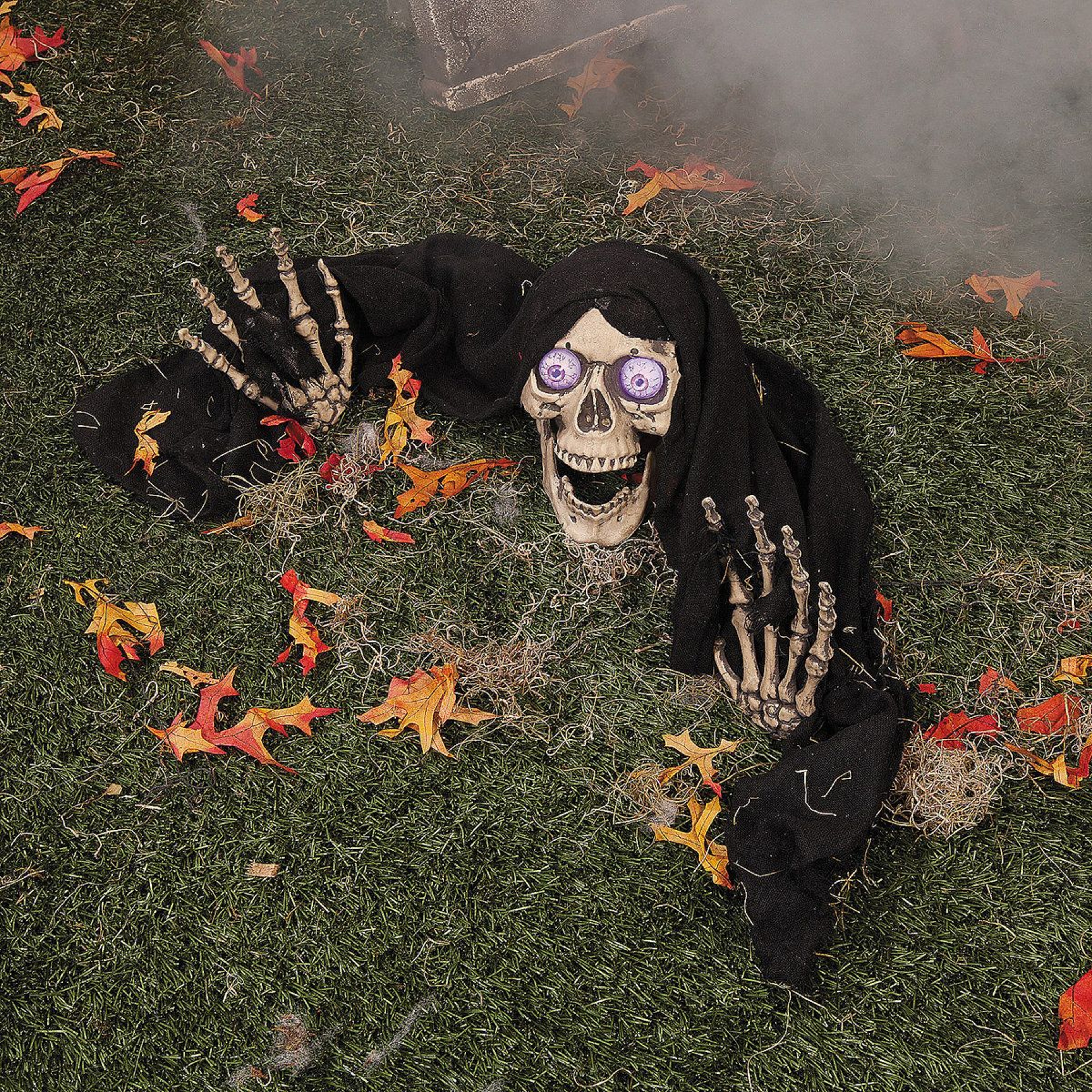 Battery Powered LED Skeleton Halloween Garden Stake Decoration 1