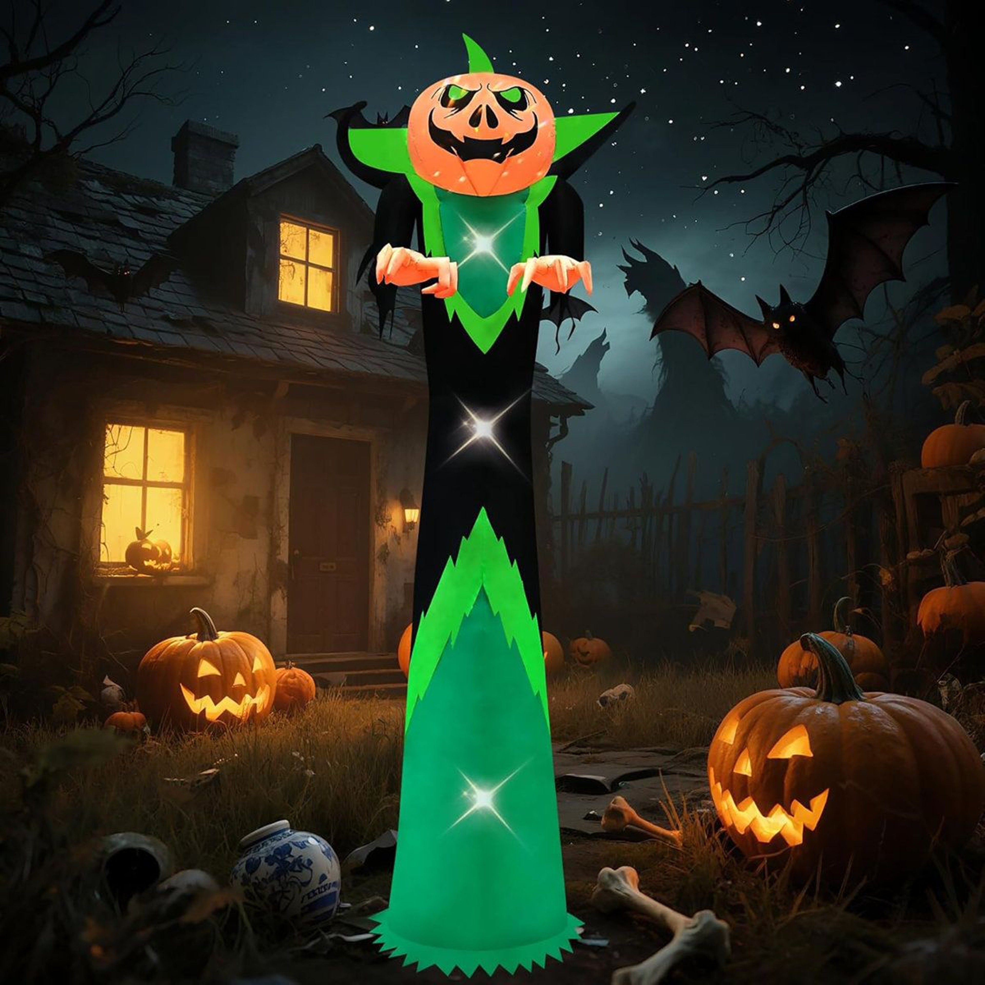 Halloween Inflatable Outdoor Decoration With LED 3