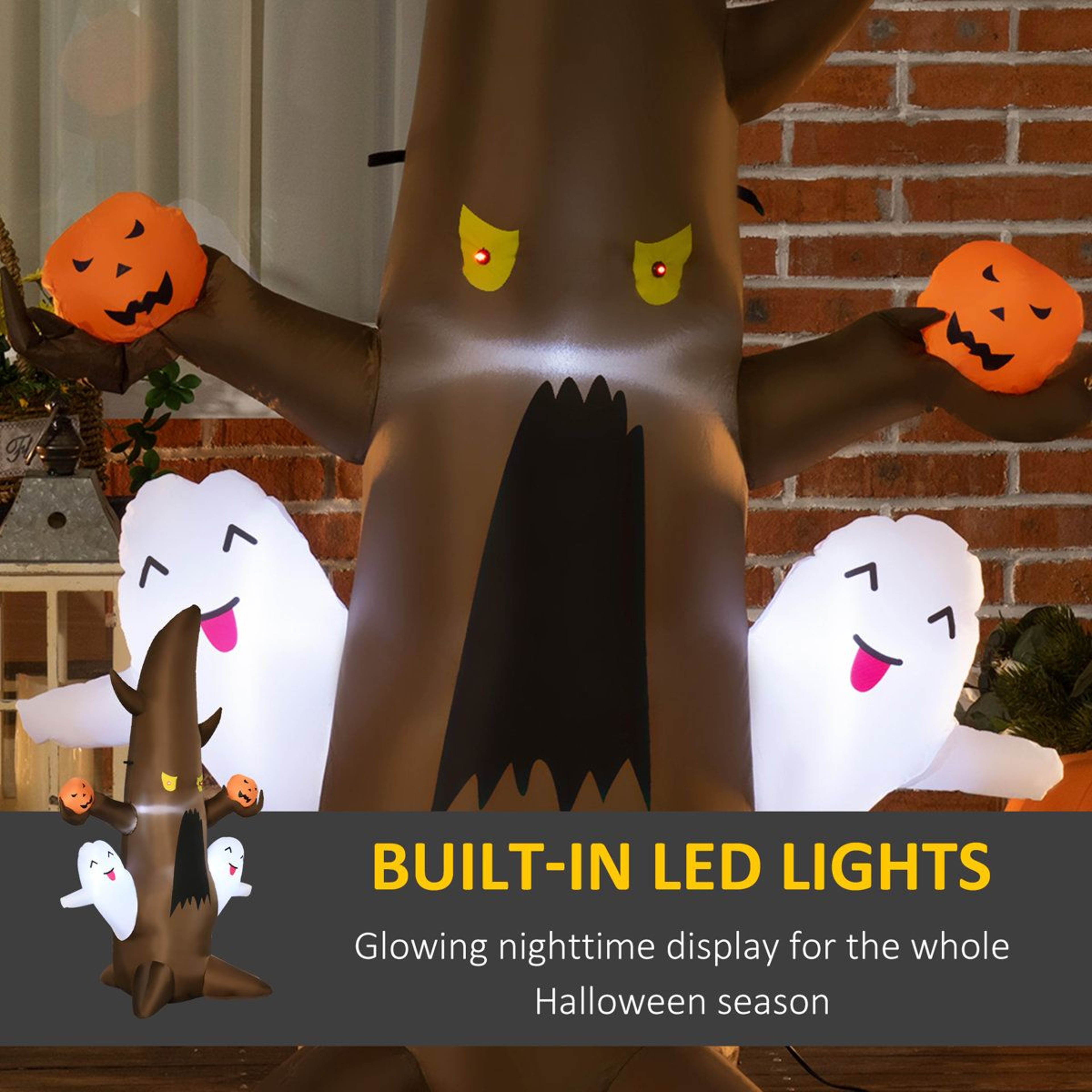 Halloween Inflatable Ghost Outdoor Decoration With LED Lights 3