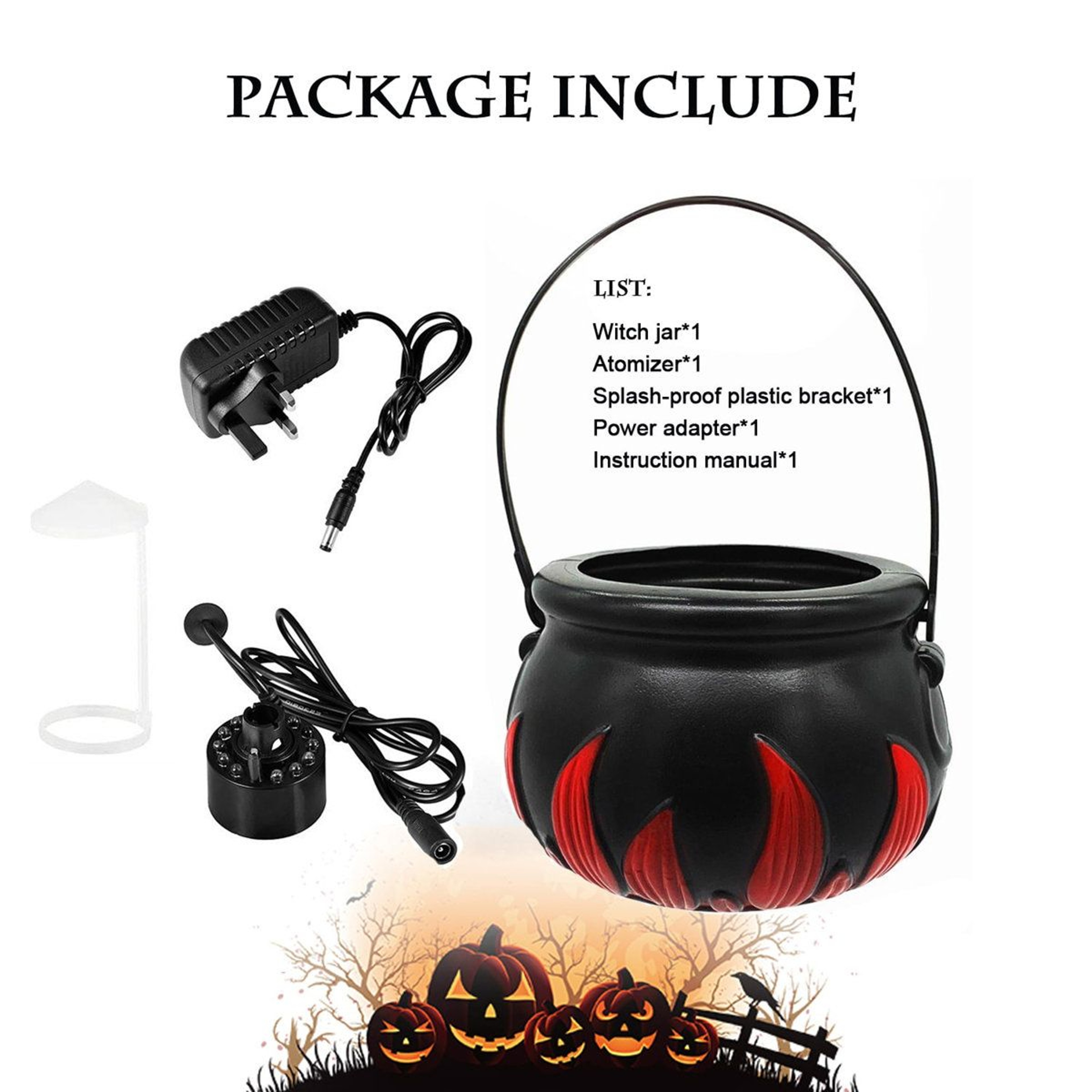 Halloween Outdoor LED Figurine Decoration With Plug In Power 0
