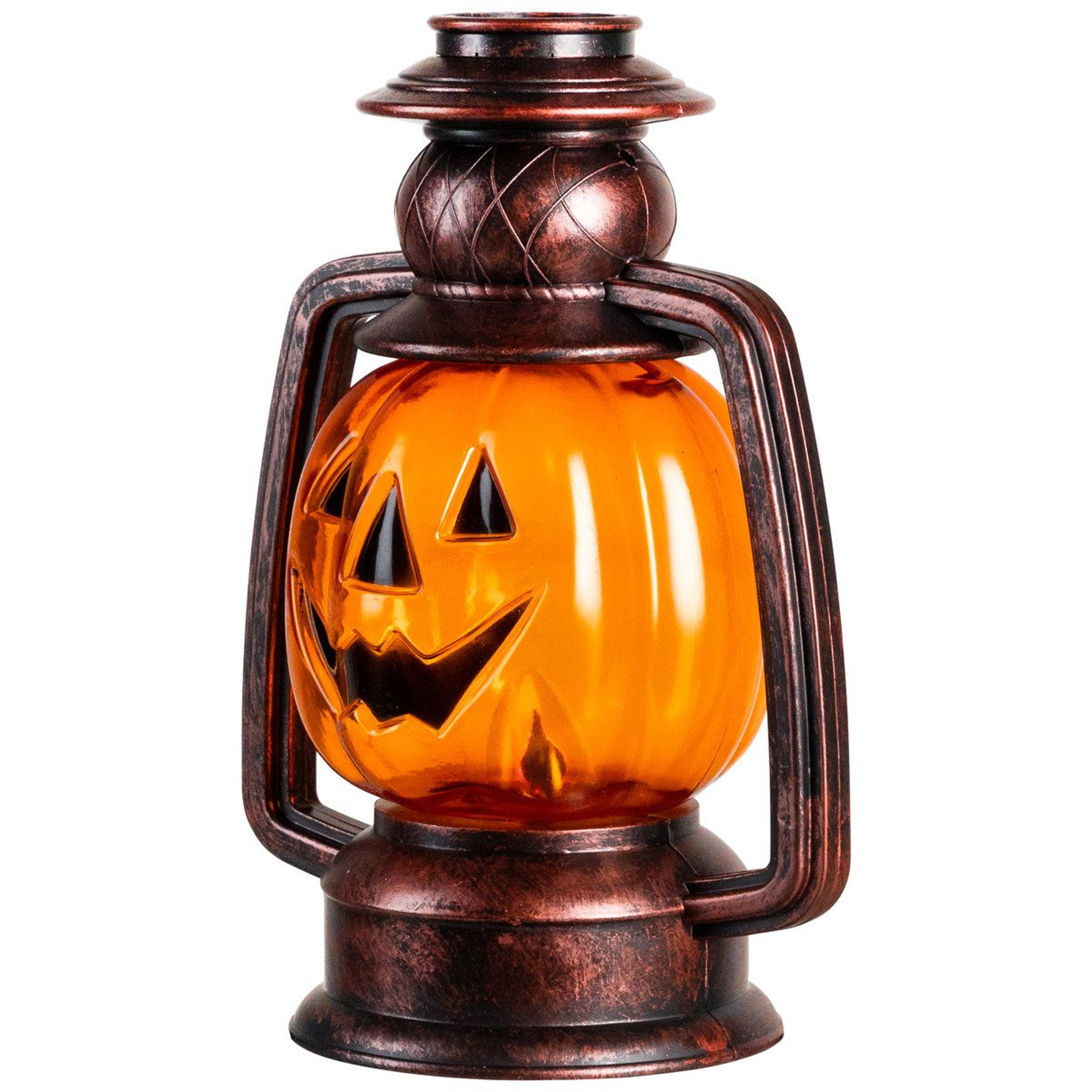 Halloween Jack O Lantern Pathway Lights With Orange Flickering LEDs 0