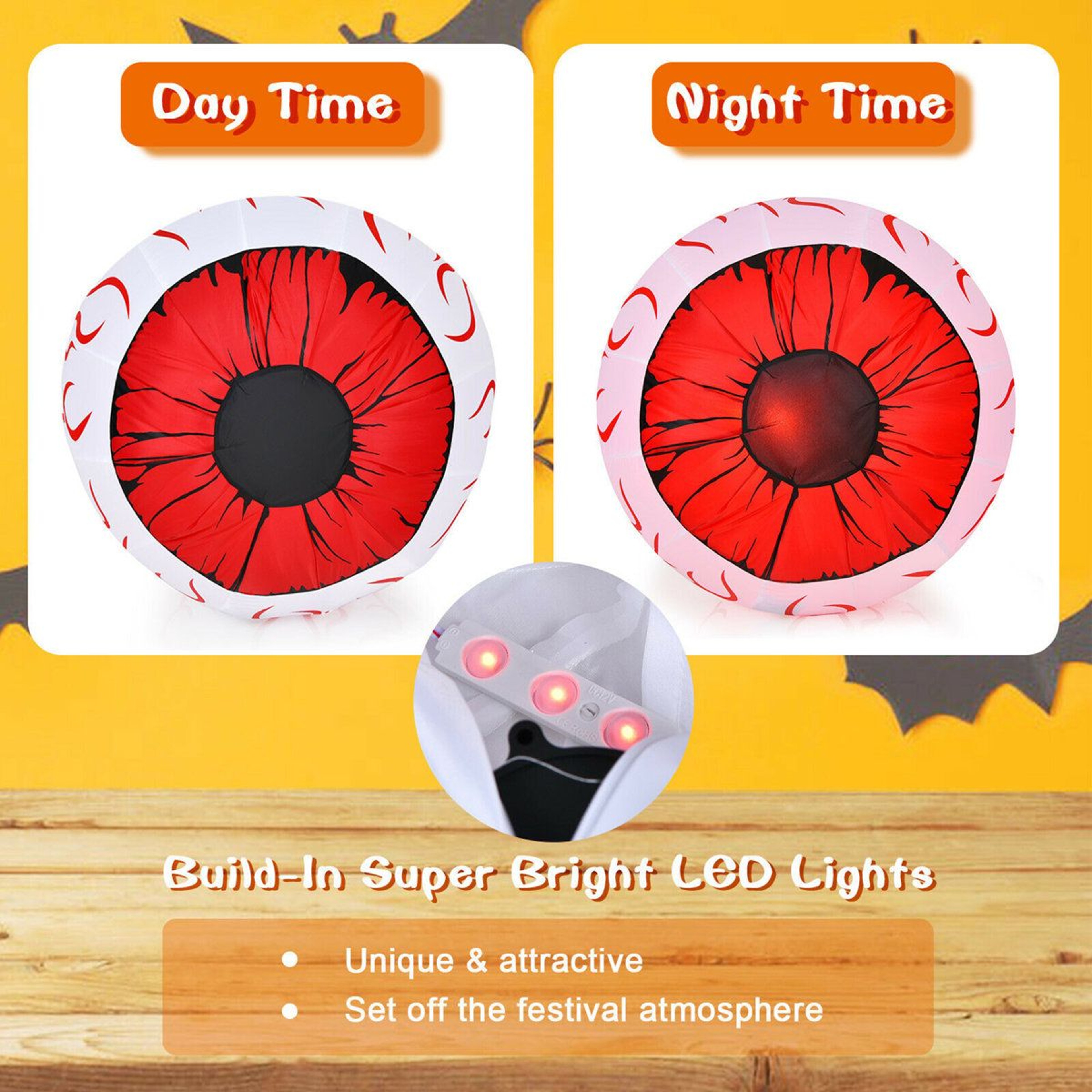 Freestanding Halloween Inflatable Outdoor Decoration With LED Lights 1
