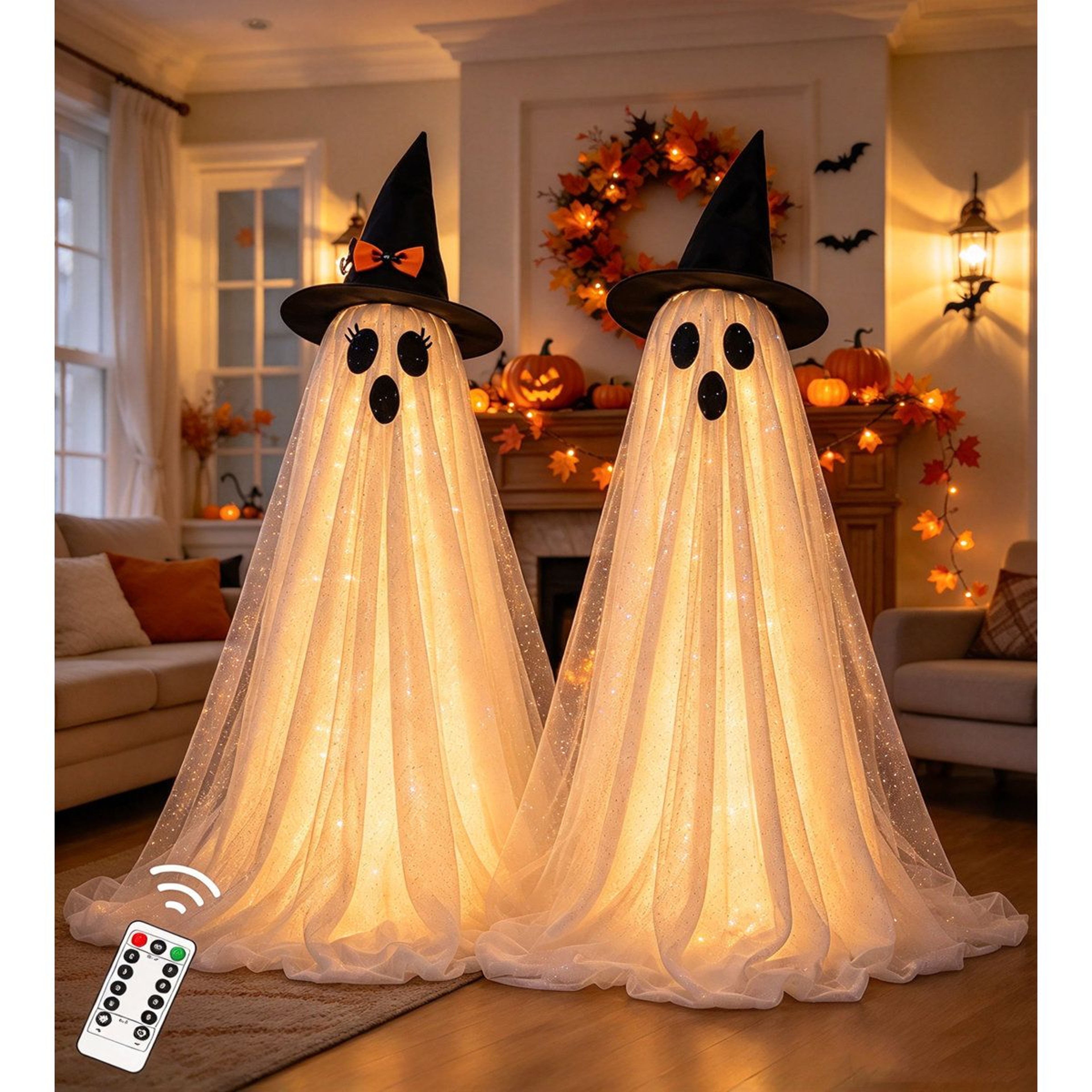 Lighted Halloween Ghost Decorations For Outdoor Yard And Porch 5