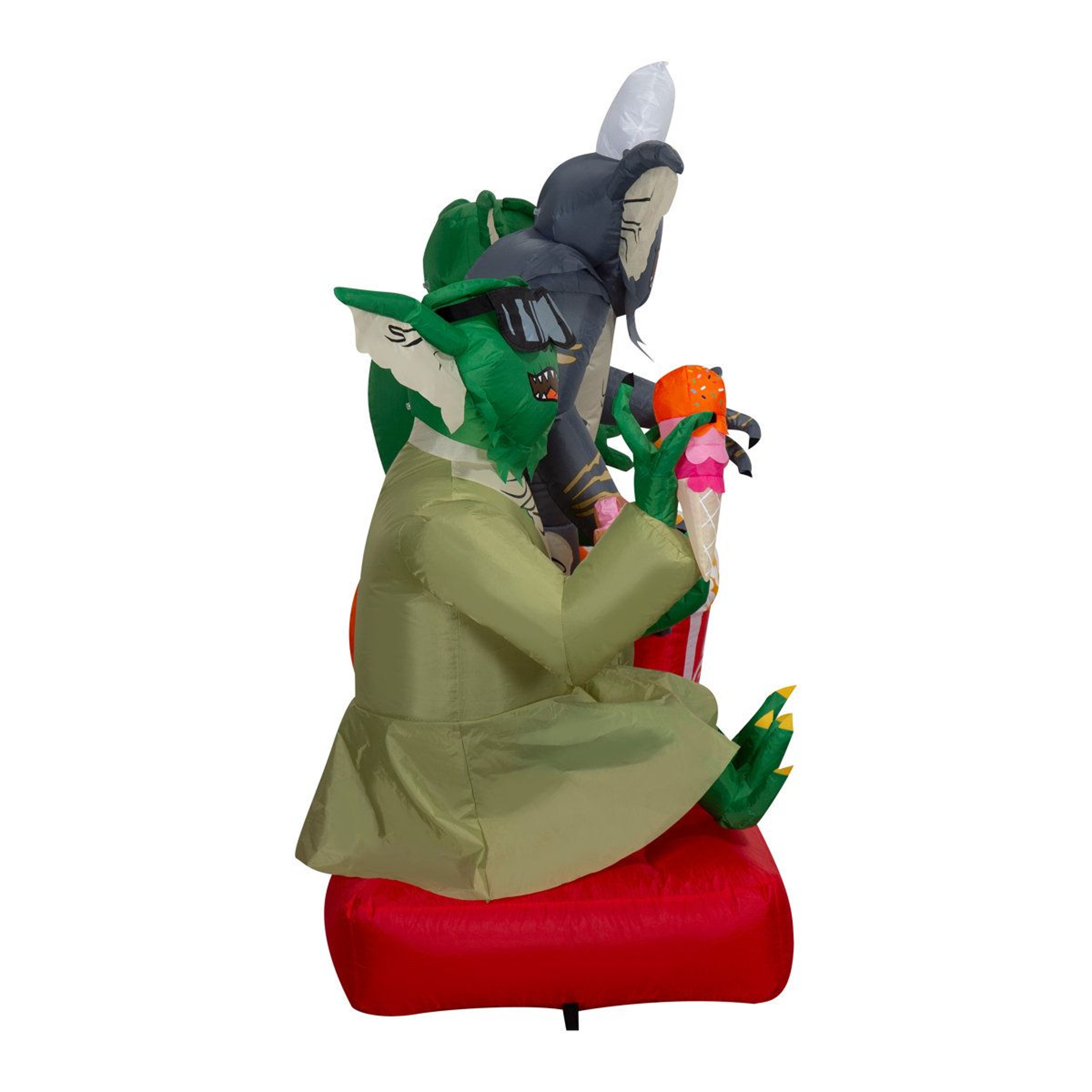 Halloween Inflatable Gremlins Candy Scene With Lights Green Plug In Decoration 1