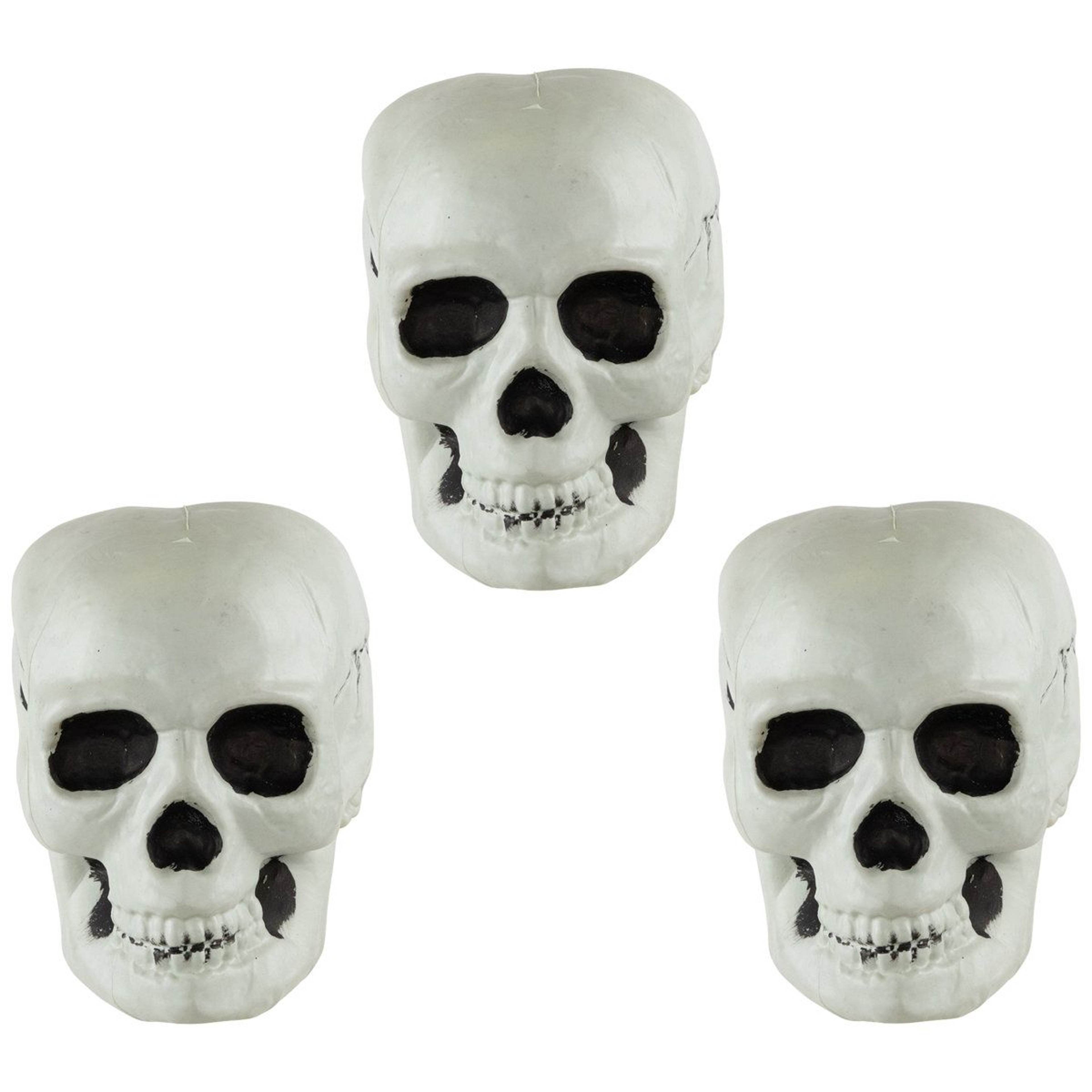 Halloween Skull Decorations Ivory Plastic Skulls For Indoor And Outdoor Decor 0