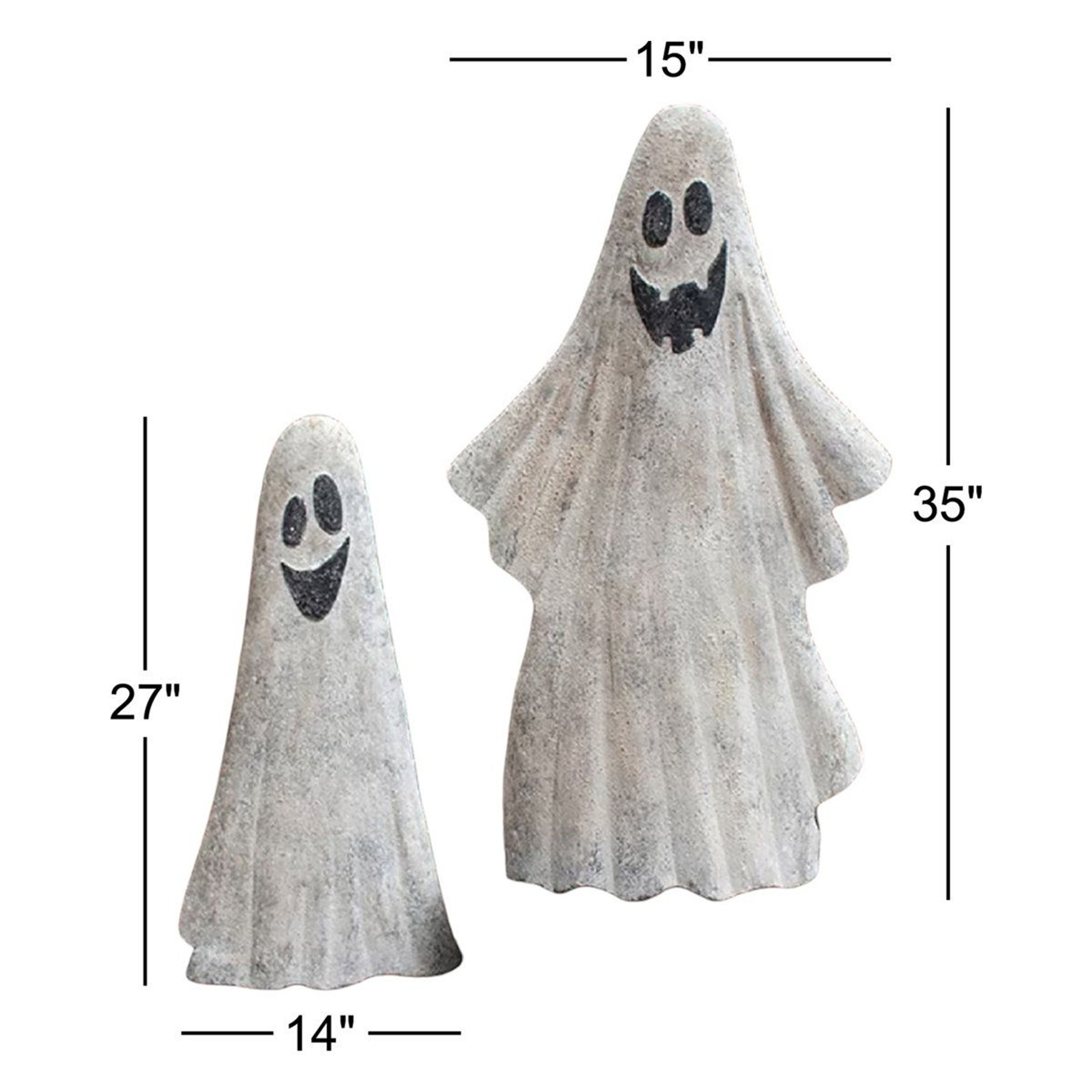Metal Ghost Yard Decorations 35Inch Outdoor Halloween Display 1