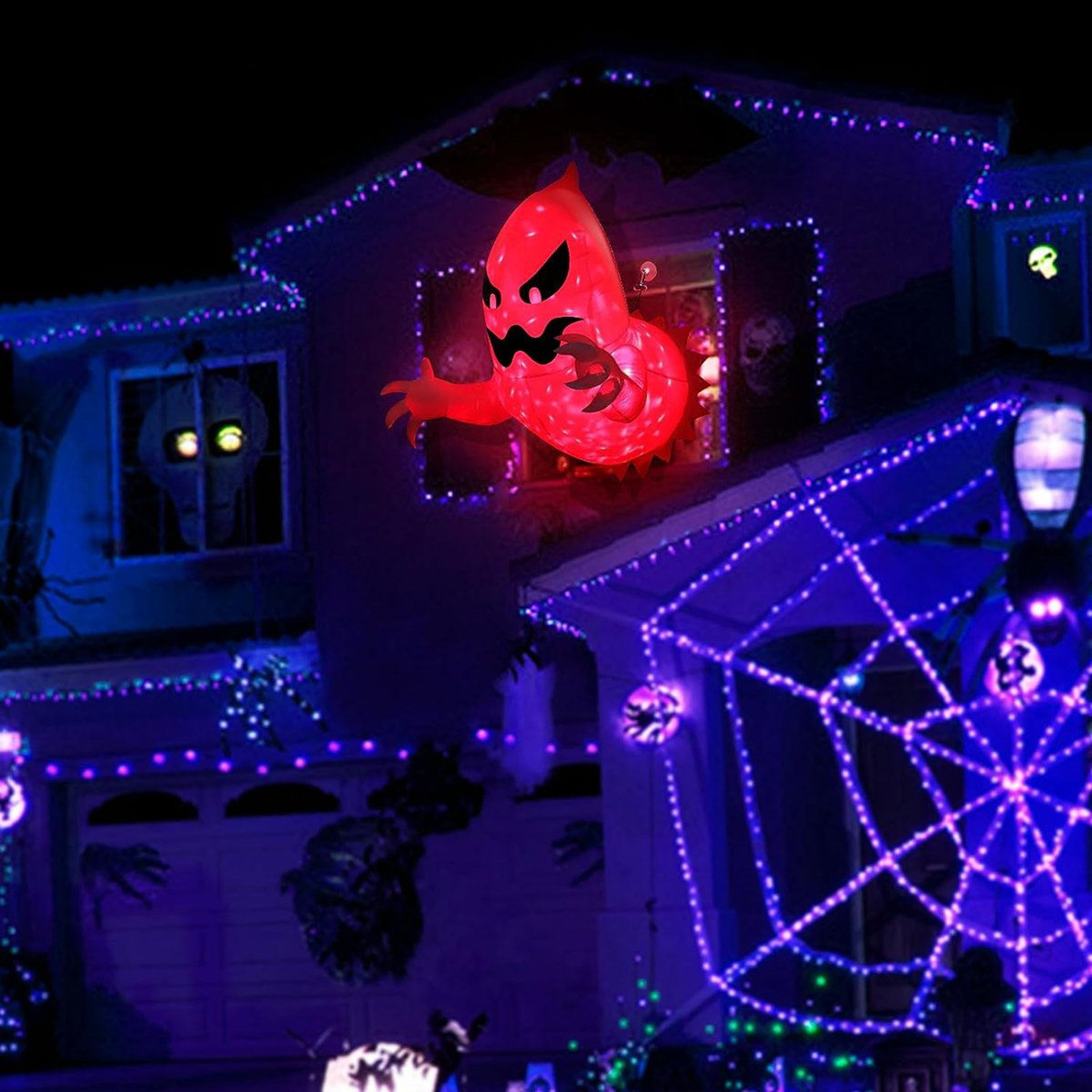 Staked Halloween Inflatable Outdoor Decoration With Lights 1