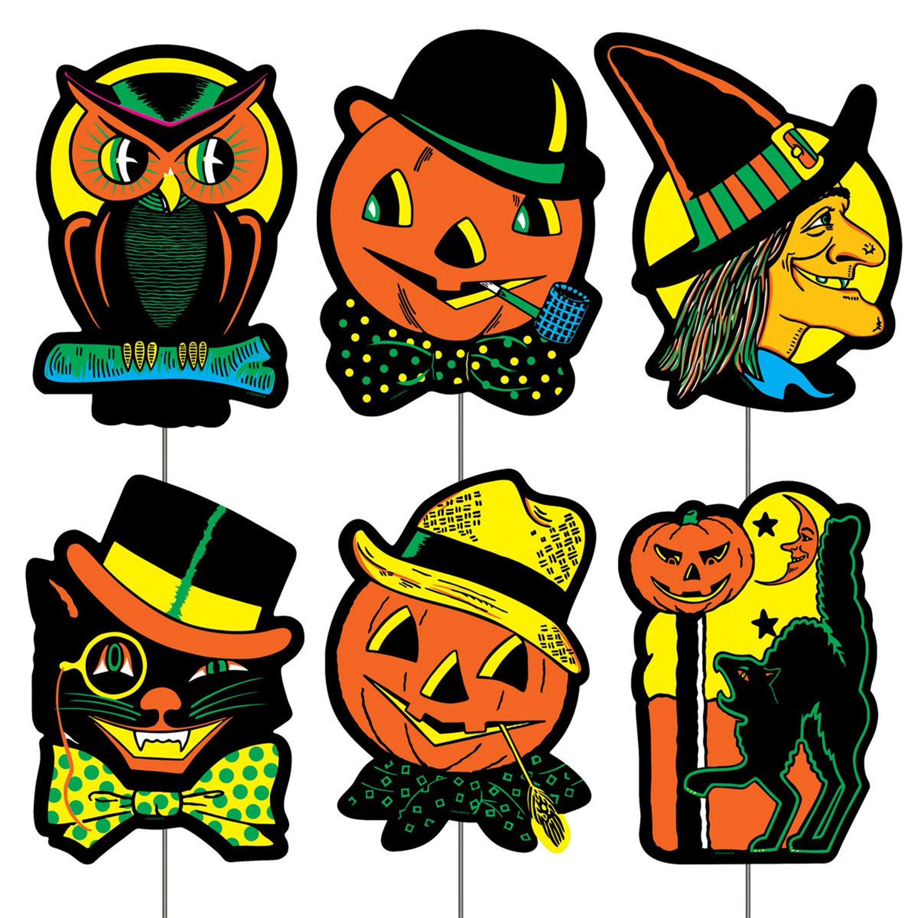 Plastic Halloween Yard Signs Multicolor Decorative Yard Figurine 0