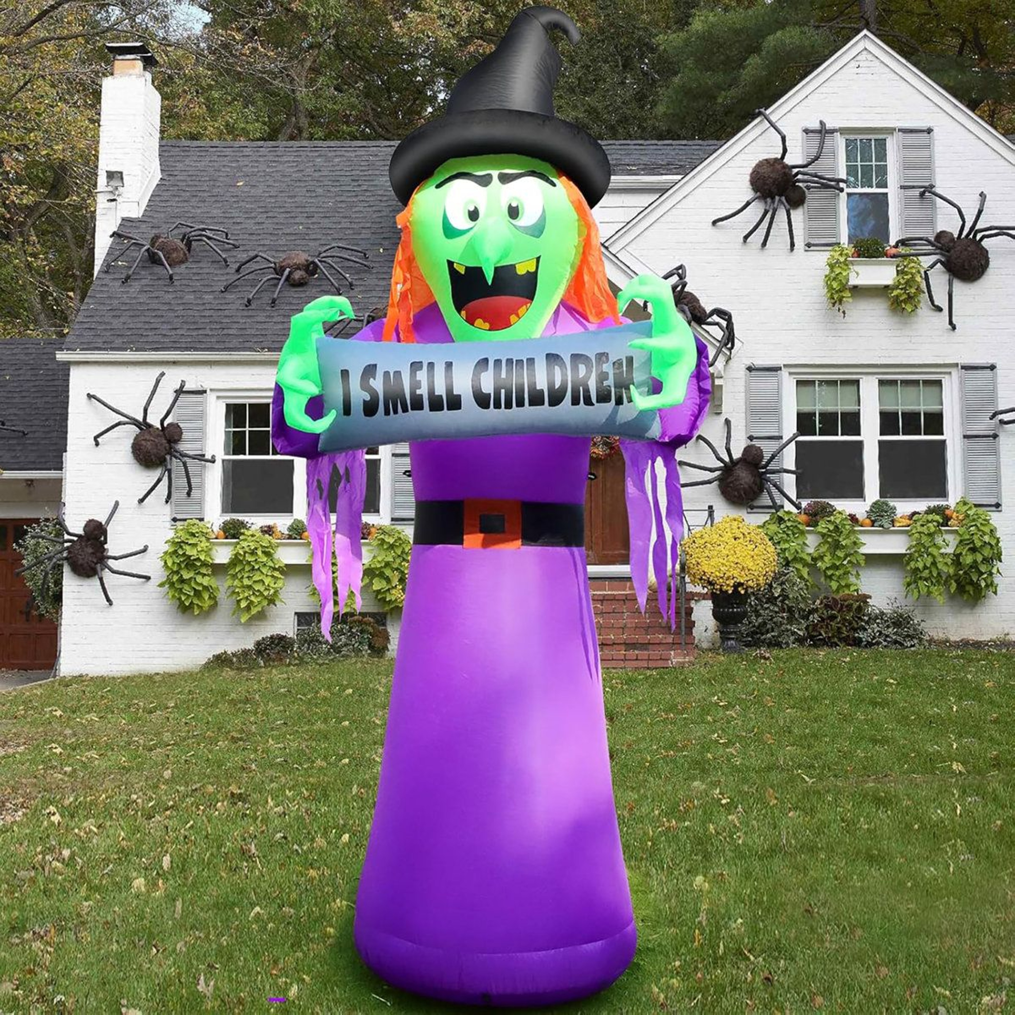 Purple Inflatable Outdoor Decoration With Lighted Design 1