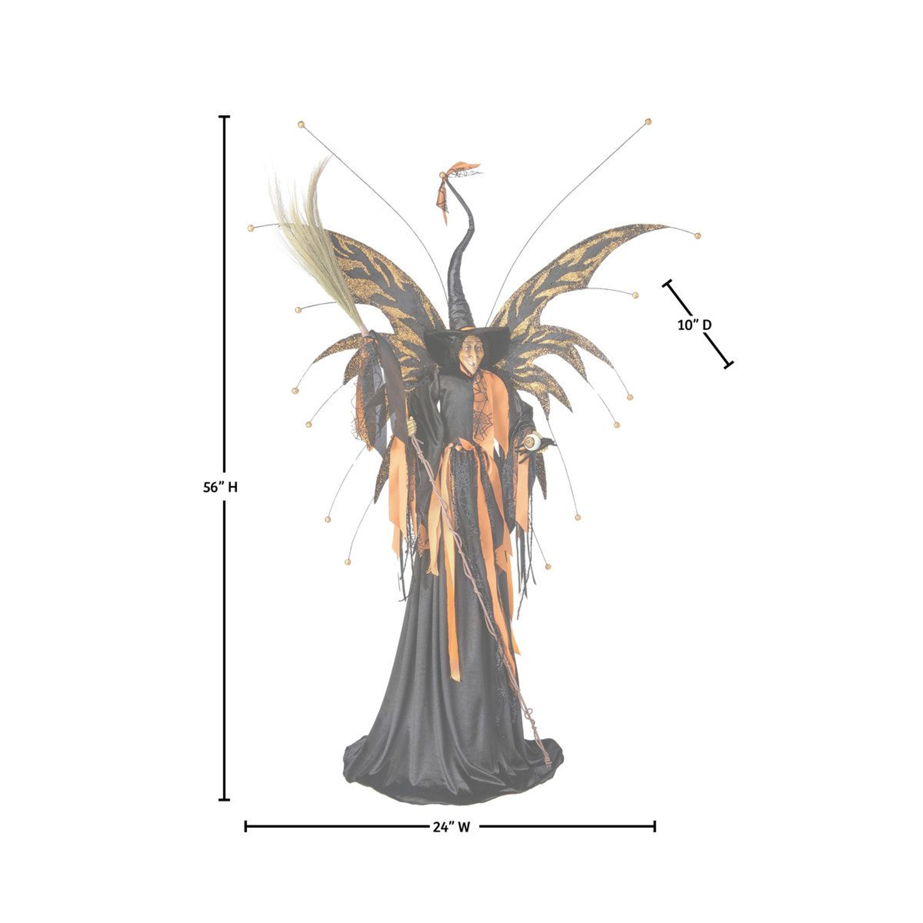 Haunted Witch Halloween Decoration For Indoor Display 4