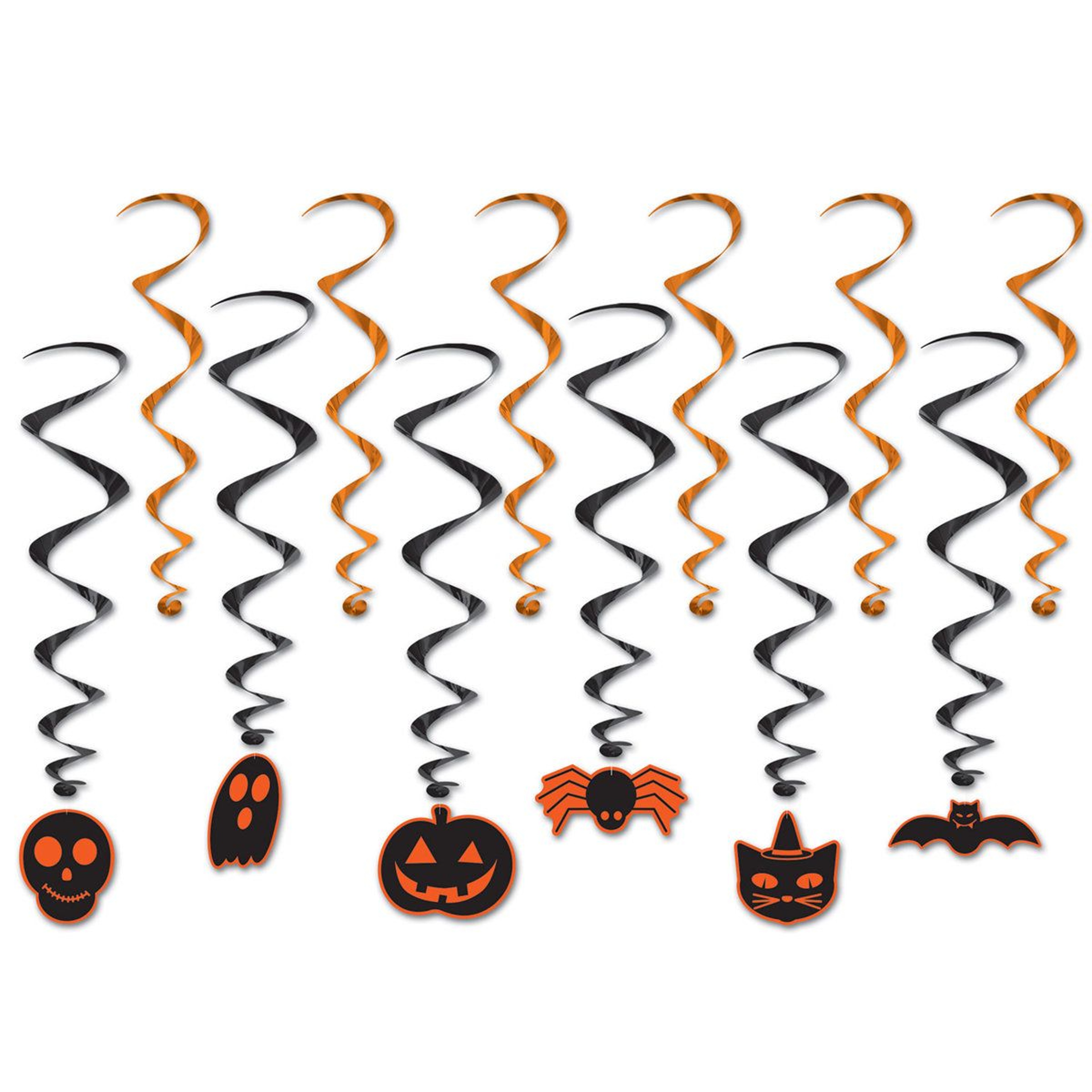 Halloween Whirls Multicolor Paper Hanging Decorations 0