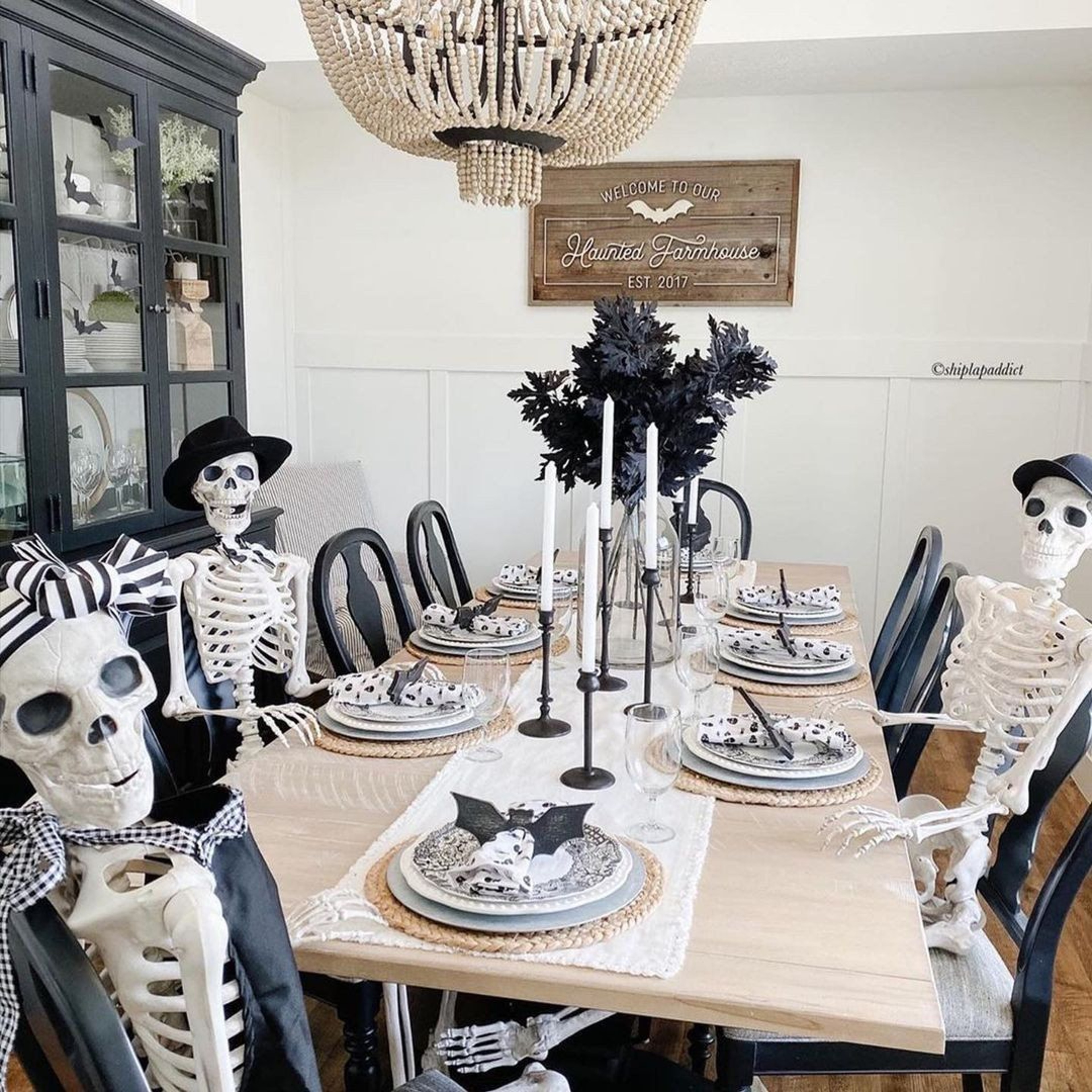 Halloween Skeleton Decoration With Posable Joints And Full Body Design 4