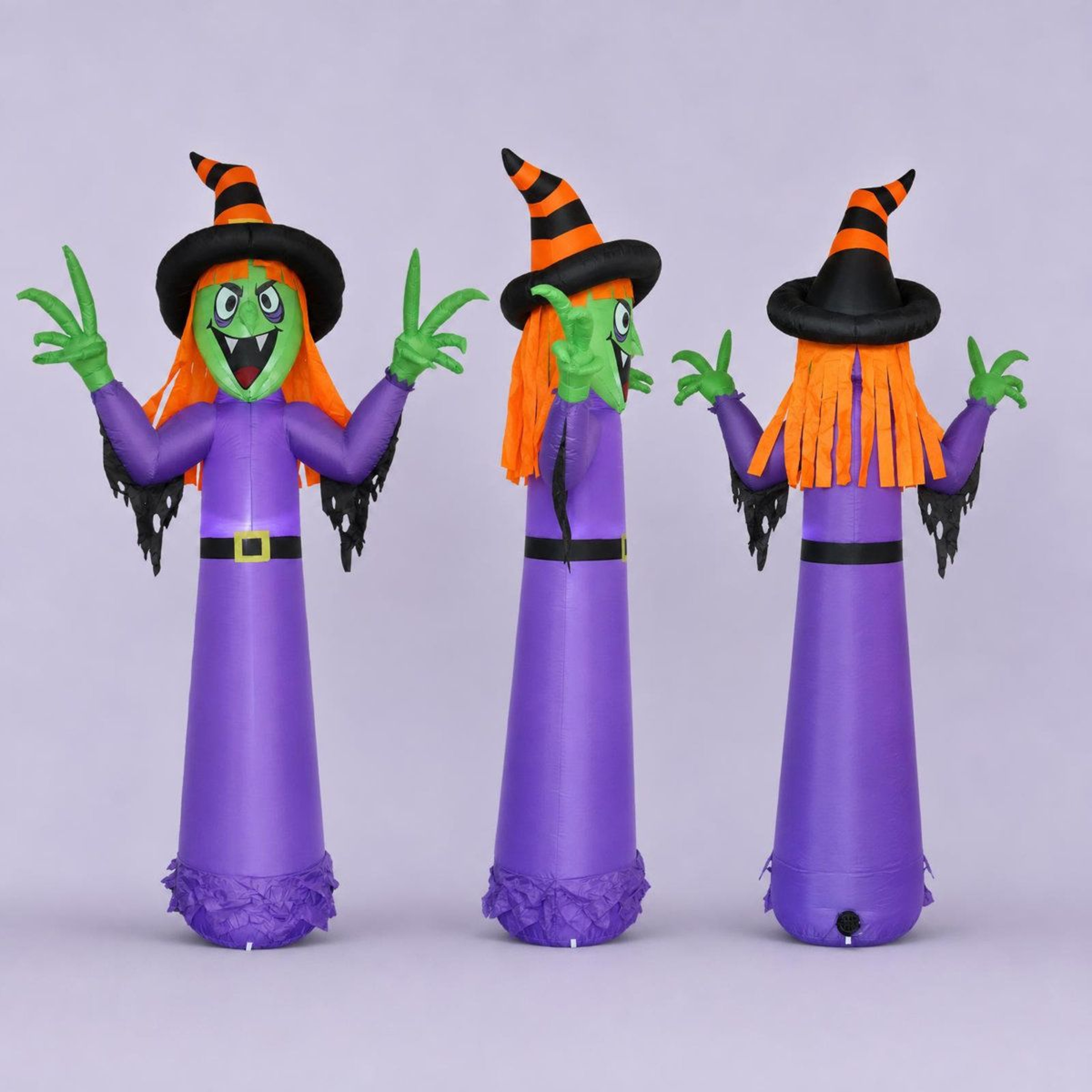 Outdoor Inflatable Halloween Decoration With Purple LED Lights 4