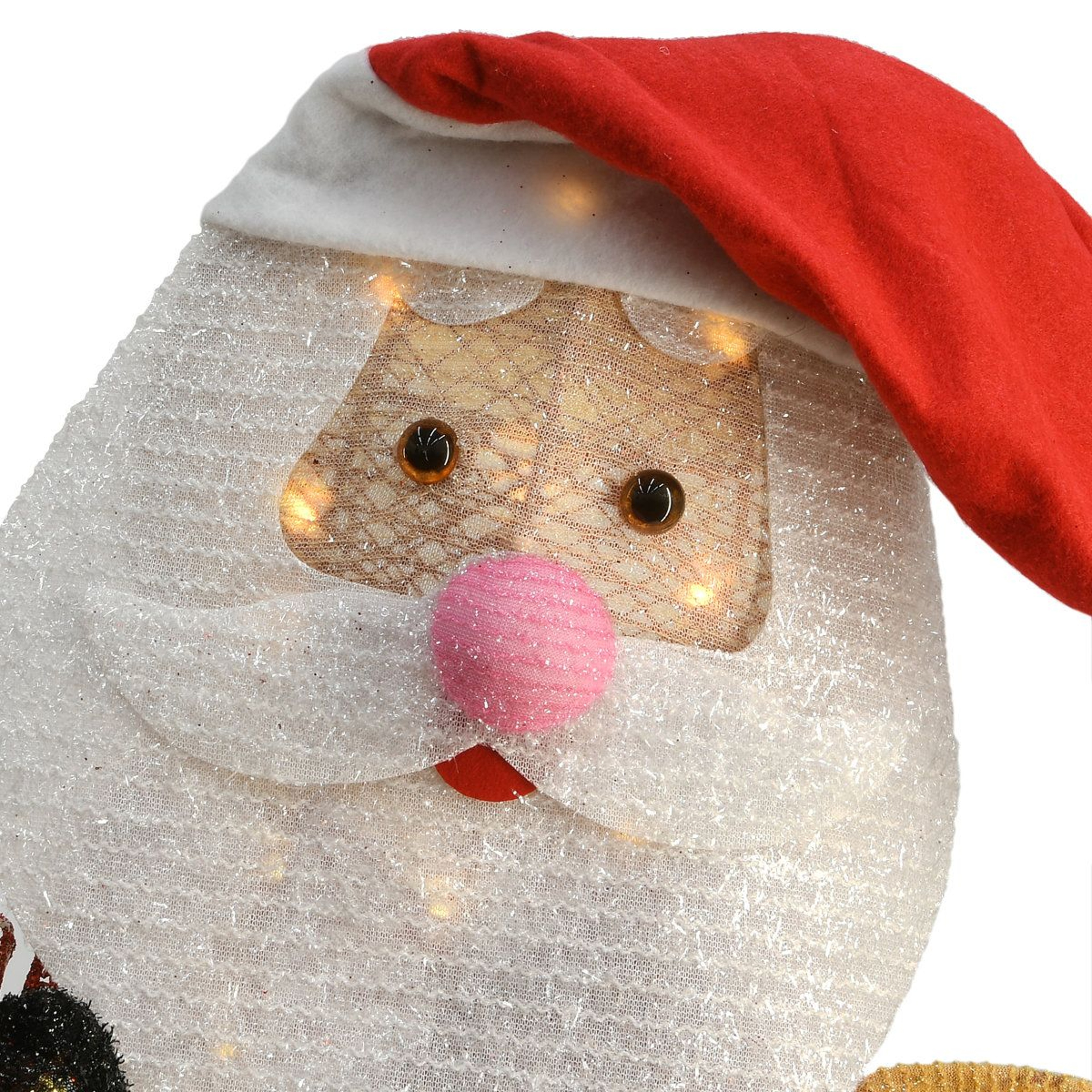 Santa And Reindeer LED Lighted Christmas Decoration Plug In Holiday Display 1