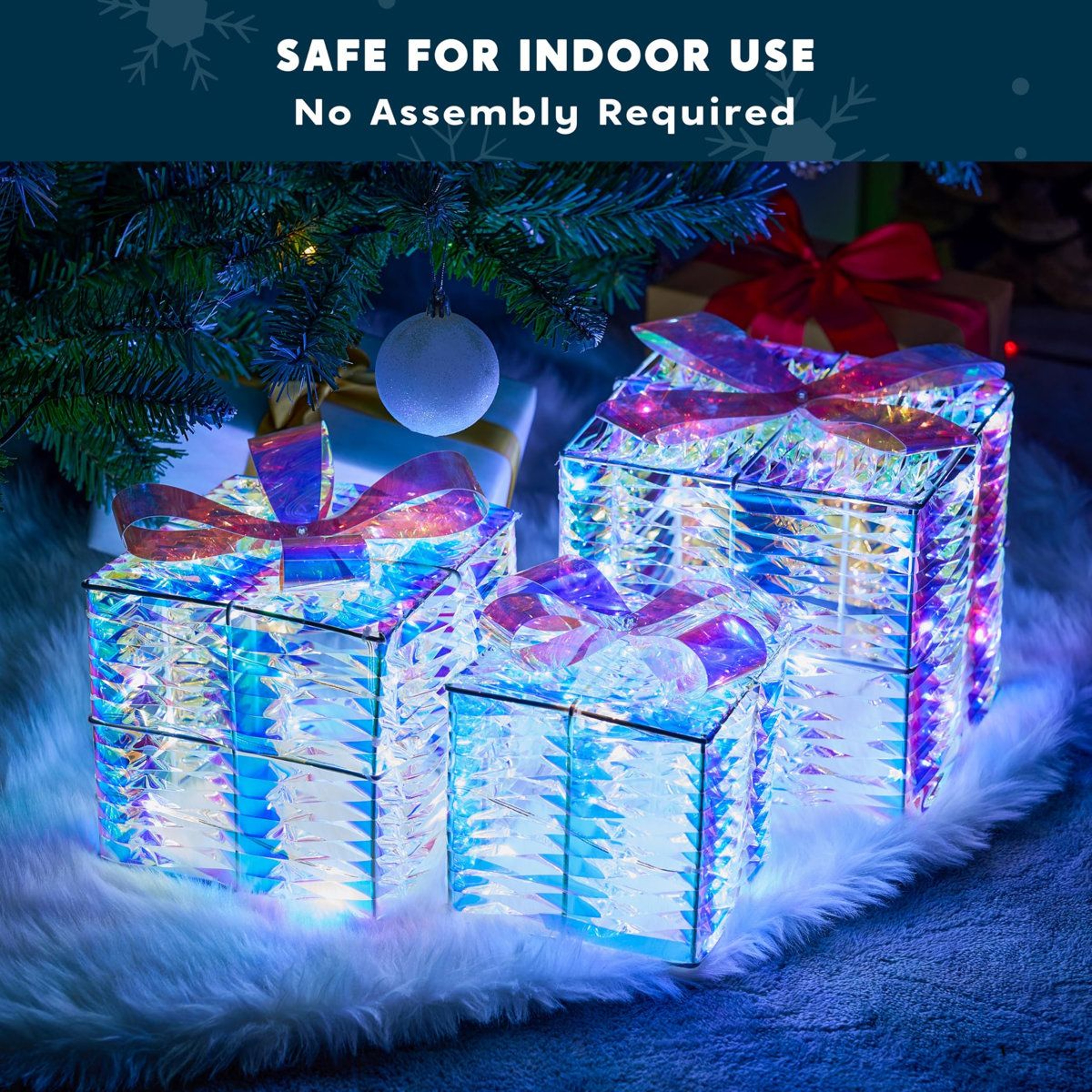 Freestanding Christmas Outdoor Decoration With Lights And Plug In Power 0