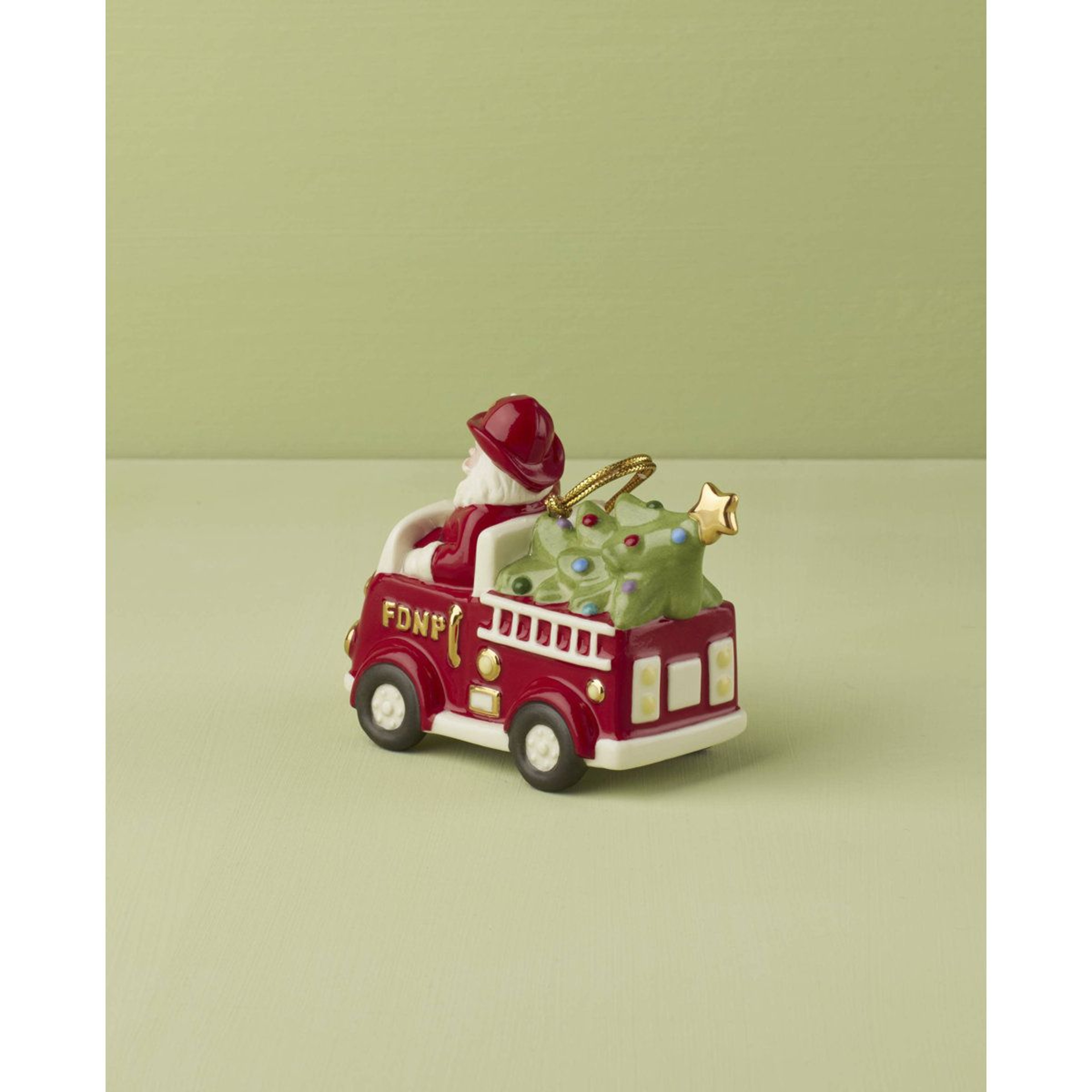 Santa Claus Porcelain Christmas Hanging Ornament Figurine 2